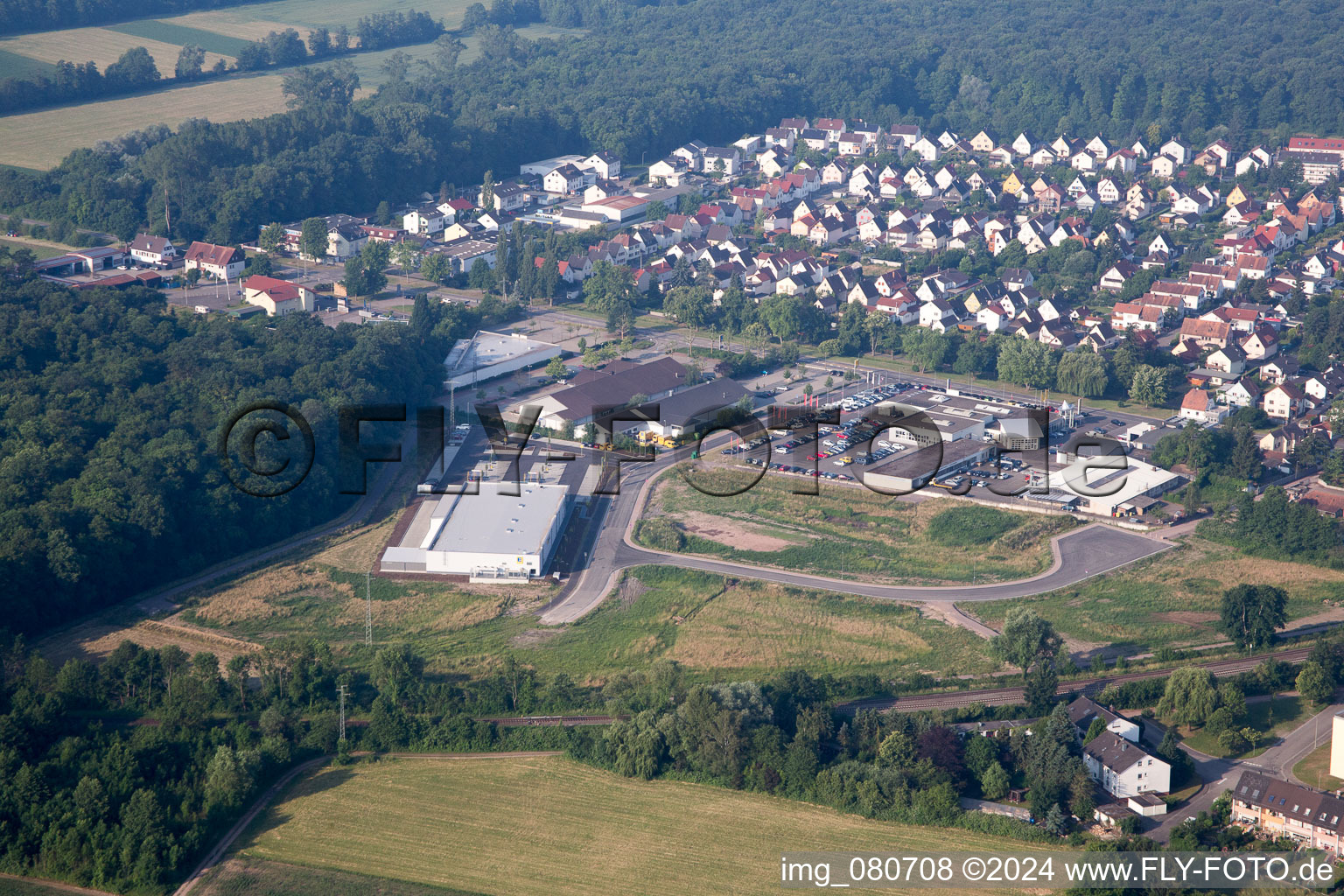 Photographie aérienne de Kandel dans le département Rhénanie-Palatinat, Allemagne