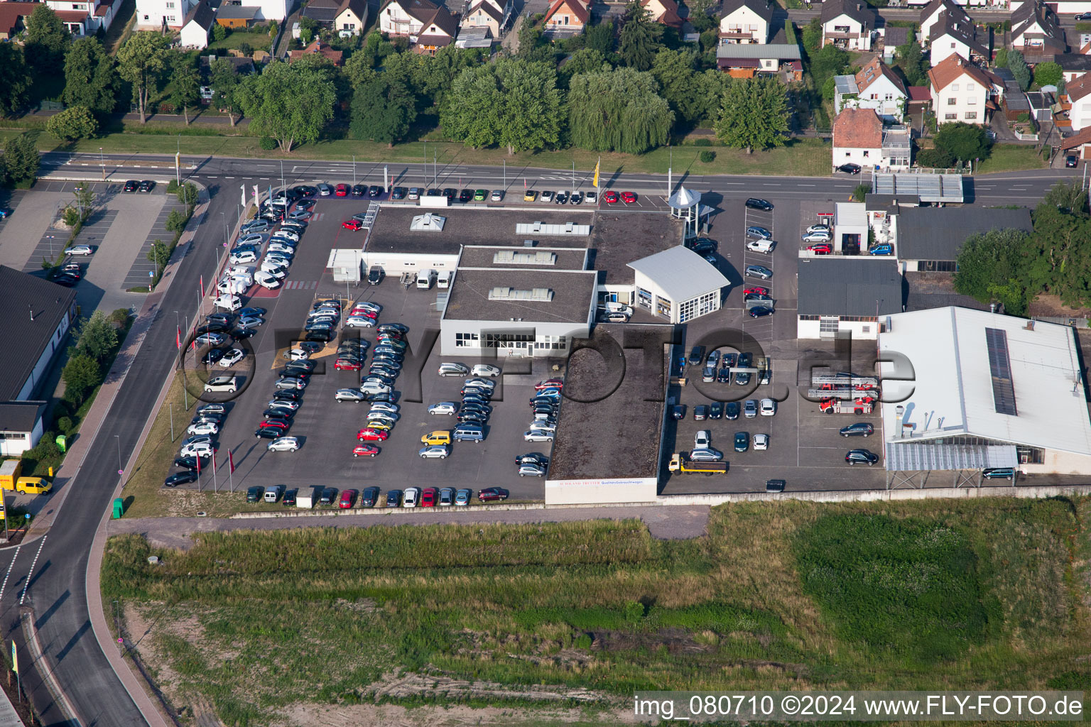 Kandel dans le département Rhénanie-Palatinat, Allemagne d'en haut