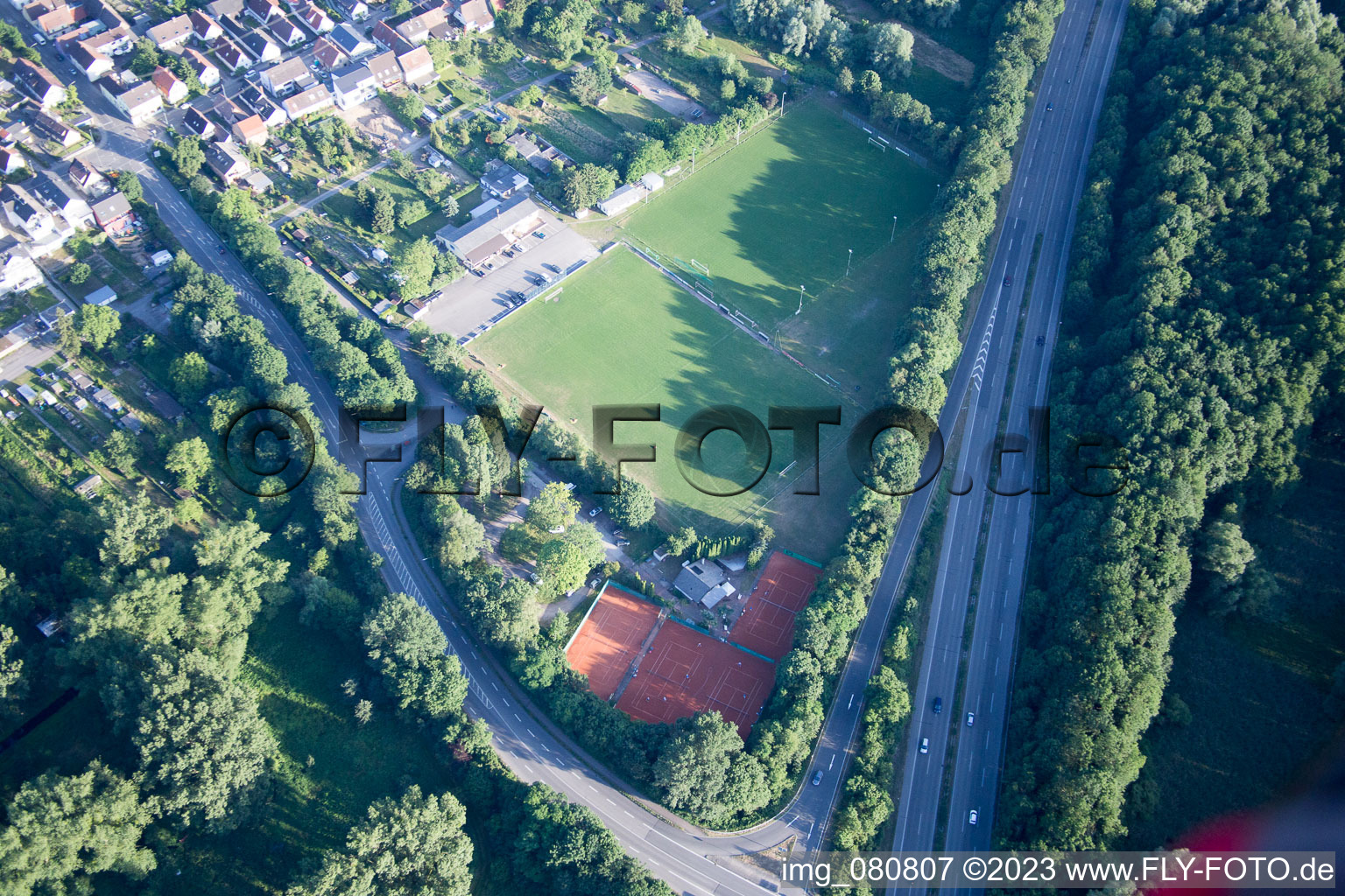 Image drone de Quartier Neureut in Karlsruhe dans le département Bade-Wurtemberg, Allemagne