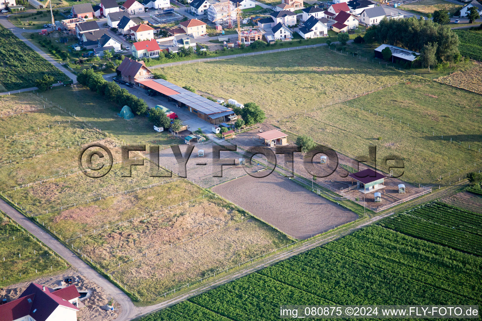 Hatzenbühl dans le département Rhénanie-Palatinat, Allemagne depuis l'avion