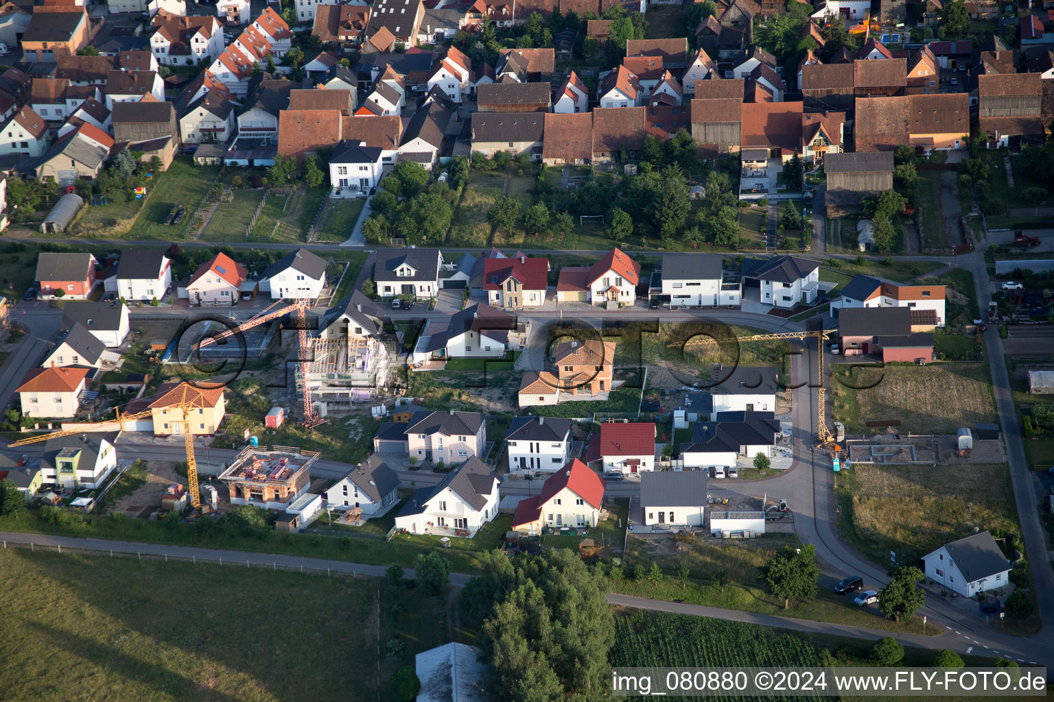 Image drone de Hatzenbühl dans le département Rhénanie-Palatinat, Allemagne