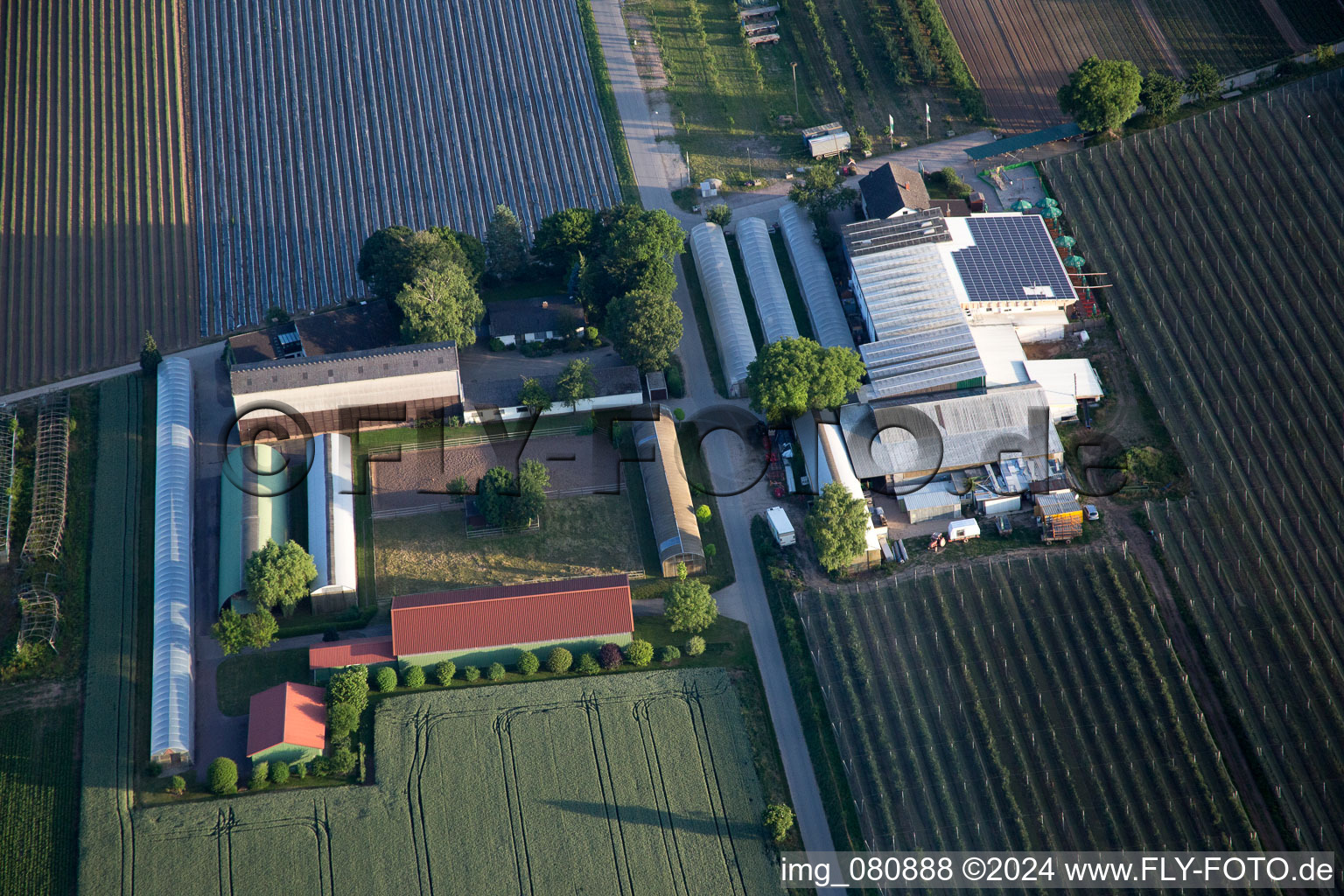 Kandel dans le département Rhénanie-Palatinat, Allemagne depuis l'avion