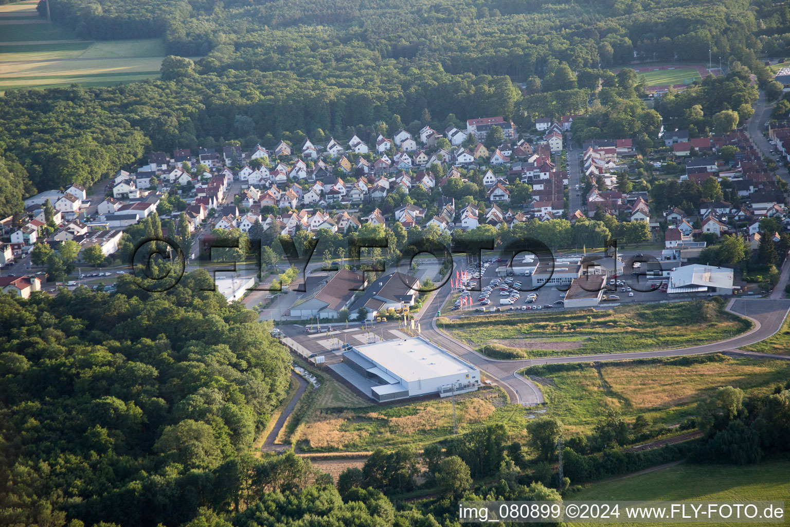 Image drone de Kandel dans le département Rhénanie-Palatinat, Allemagne