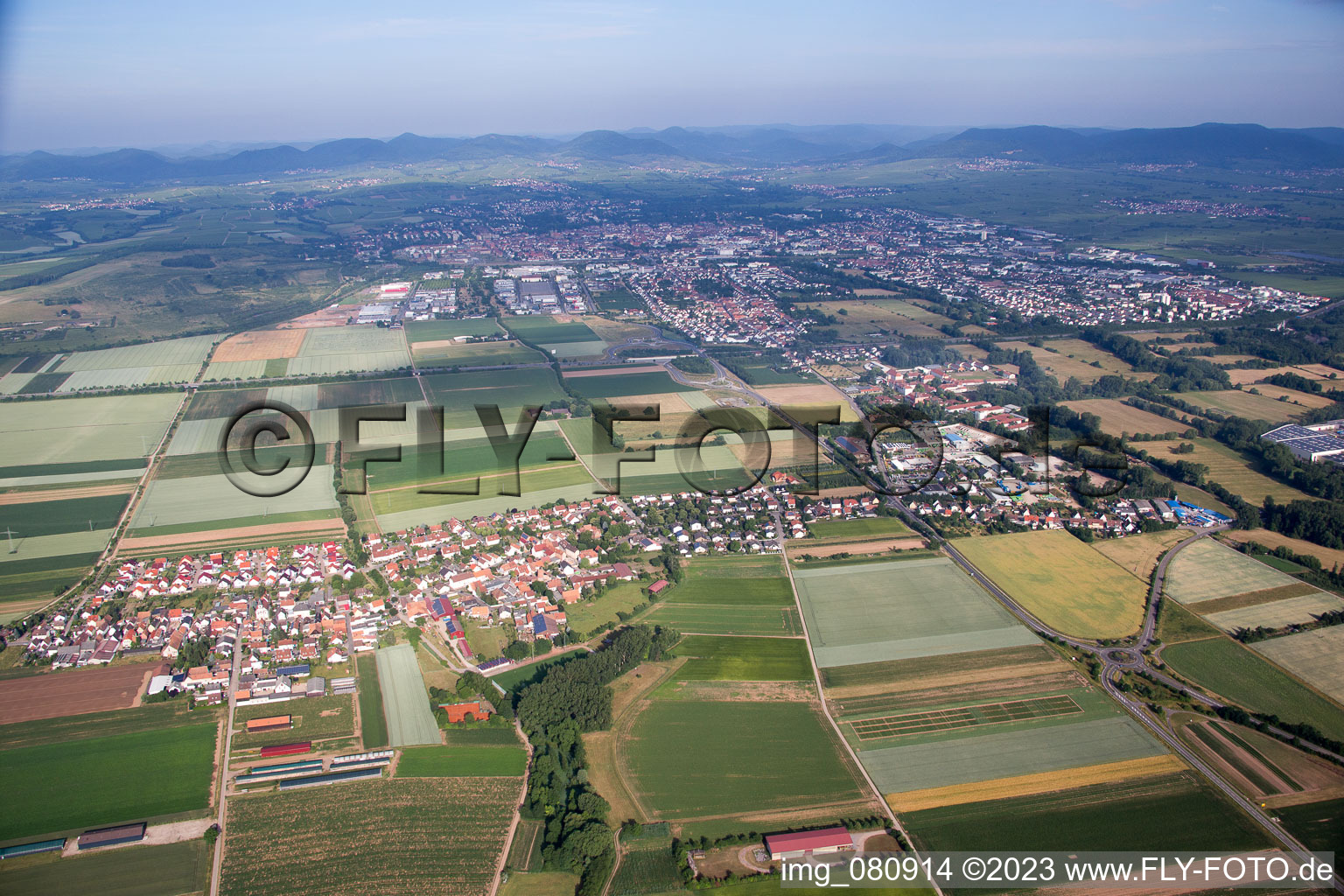 Photographie aérienne de Quartier Mörlheim in Landau in der Pfalz dans le département Rhénanie-Palatinat, Allemagne