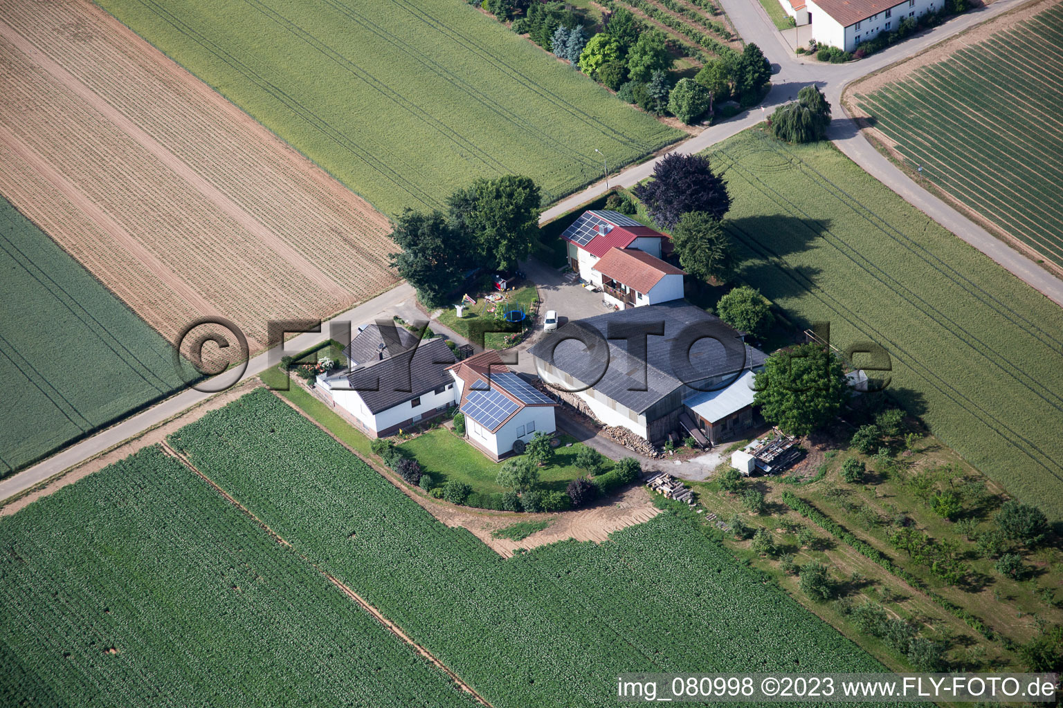 Vue oblique de Quartier Herxheim in Herxheim bei Landau/Pfalz dans le département Rhénanie-Palatinat, Allemagne