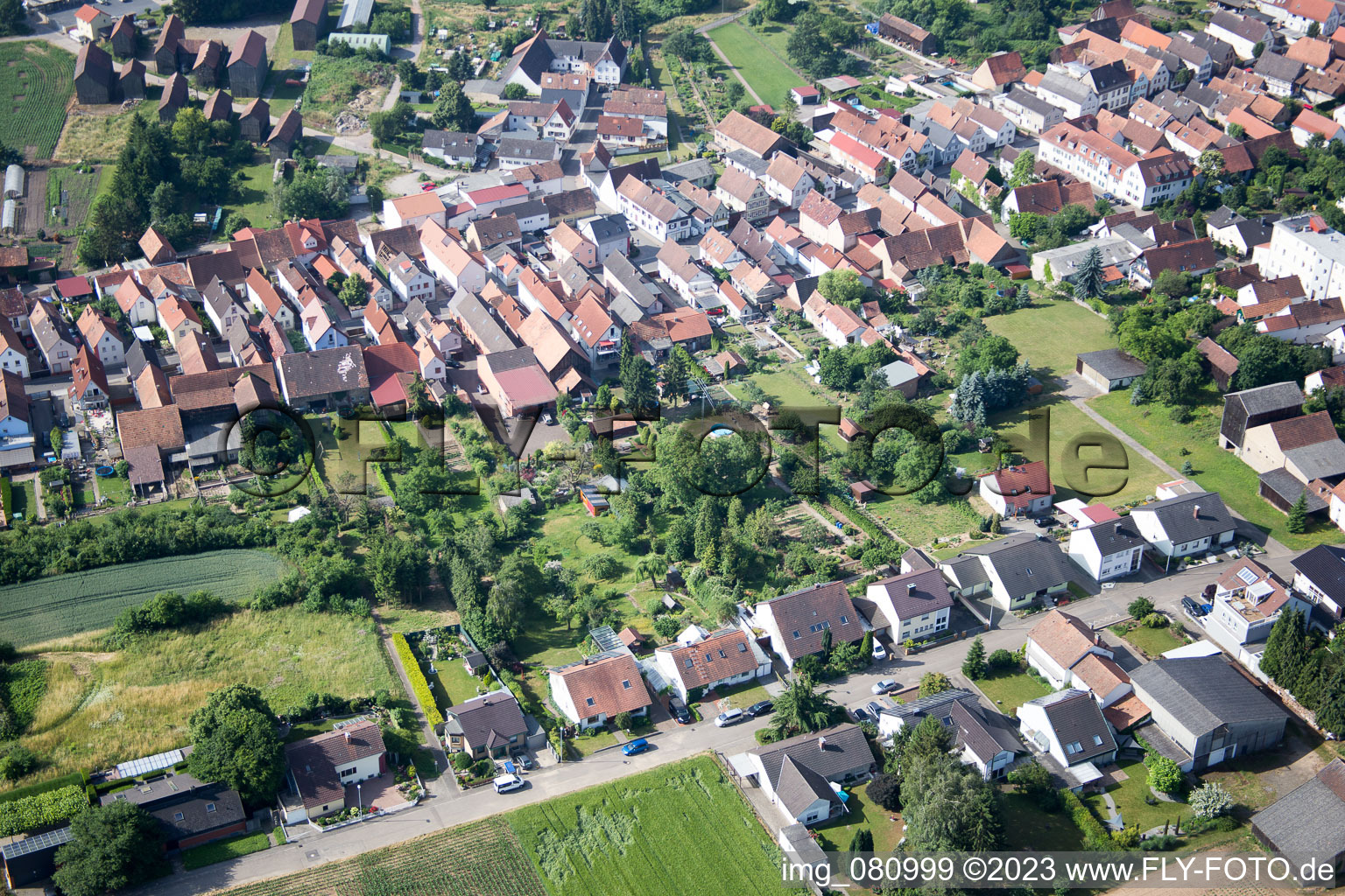 Quartier Herxheim in Herxheim bei Landau dans le département Rhénanie-Palatinat, Allemagne d'en haut