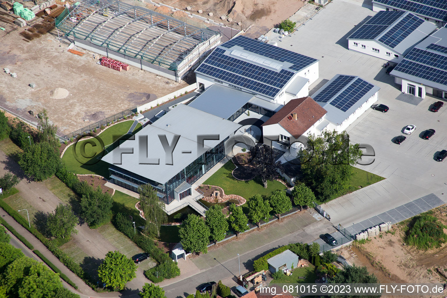 Vue aérienne de Quartier Herxheim in Herxheim bei Landau dans le département Rhénanie-Palatinat, Allemagne