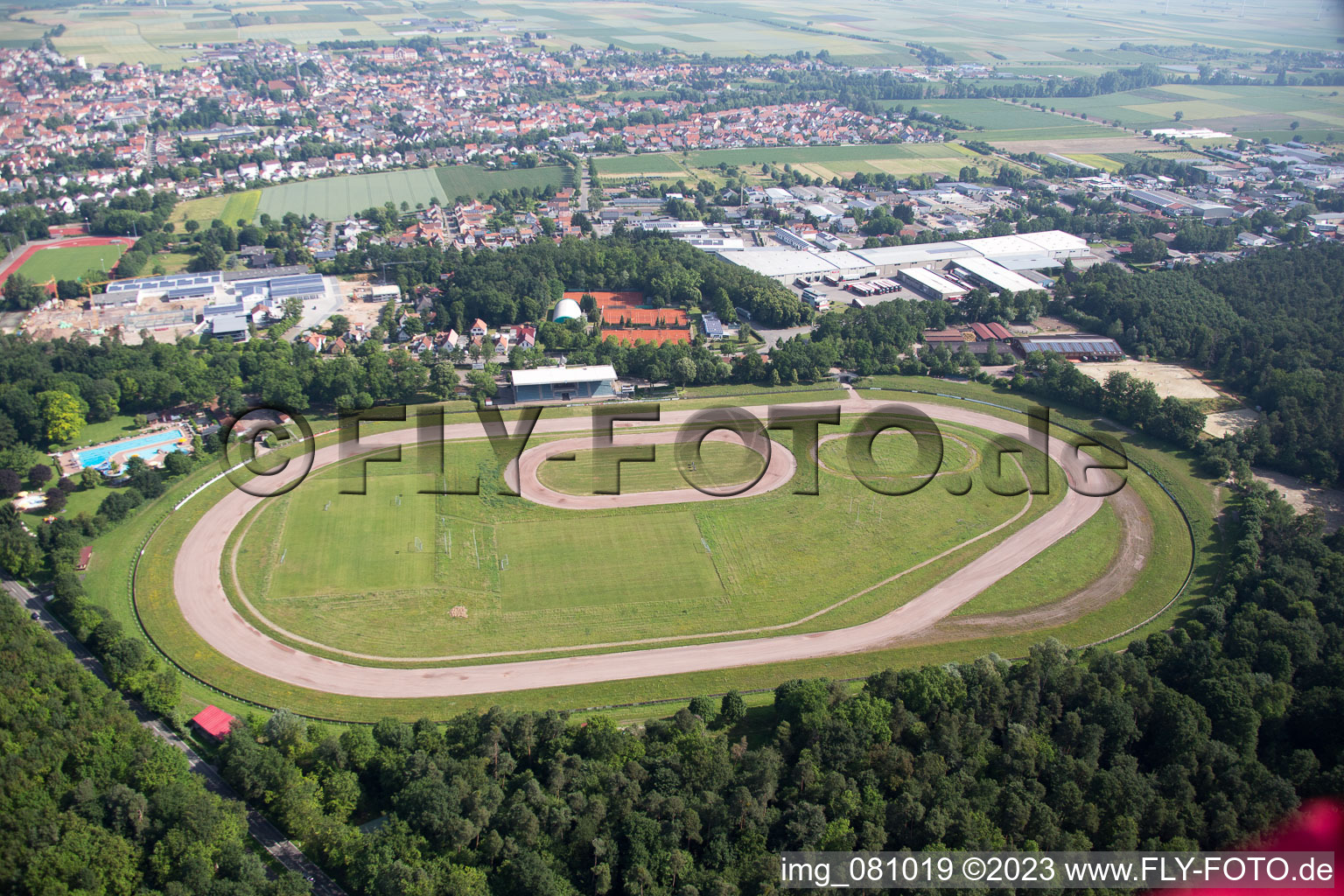 Quartier Herxheim in Herxheim bei Landau dans le département Rhénanie-Palatinat, Allemagne d'en haut