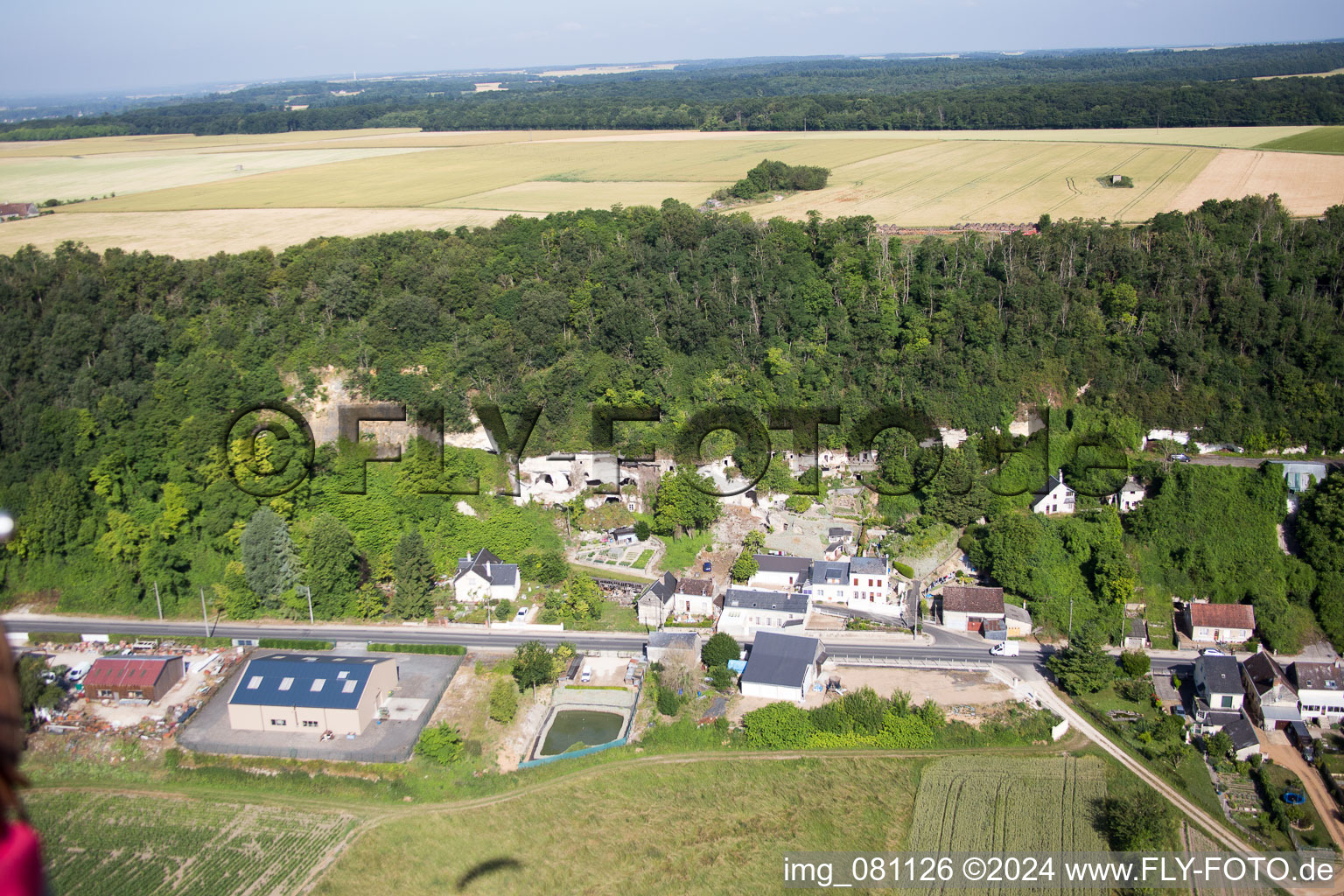 Saint-Rimay dans le département Loir et Cher, France d'en haut