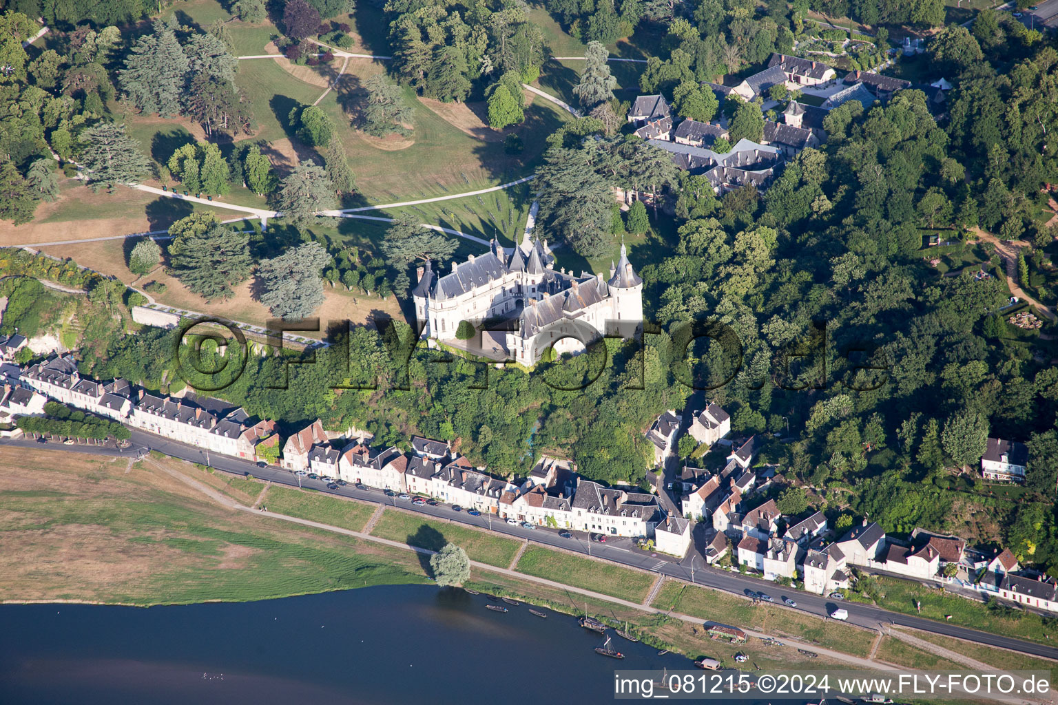 Chaumont-sur-Loire dans le département Loir et Cher, France hors des airs