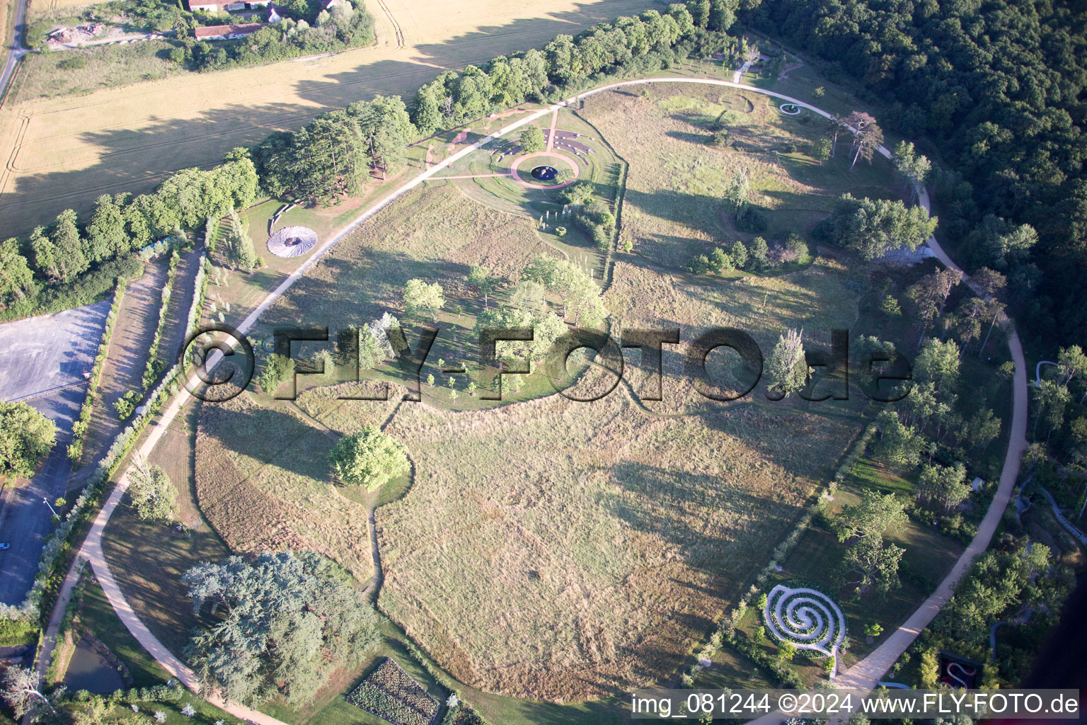 Enregistrement par drone de Chaumont-sur-Loire dans le département Loir et Cher, France