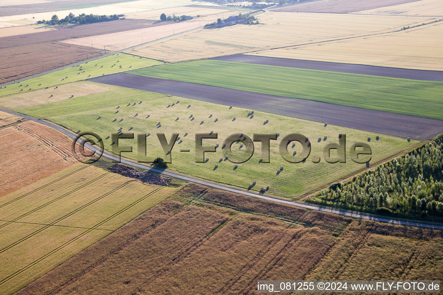 Vue oblique de Chaumont-sur-Loire dans le département Loir et Cher, France