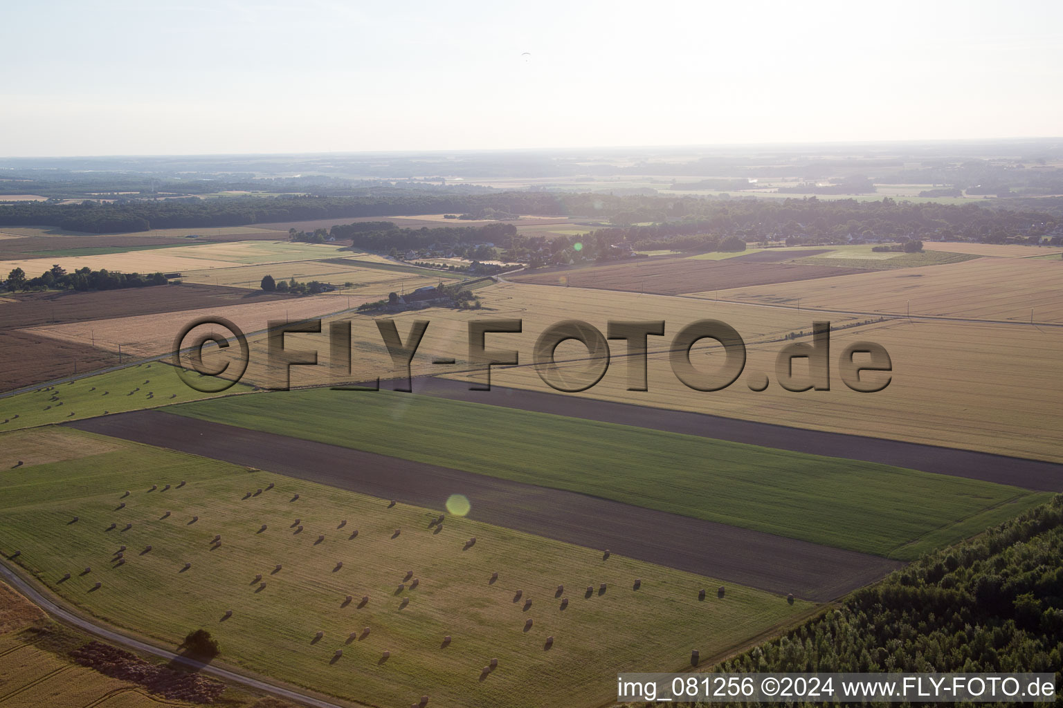 Chaumont-sur-Loire dans le département Loir et Cher, France d'en haut