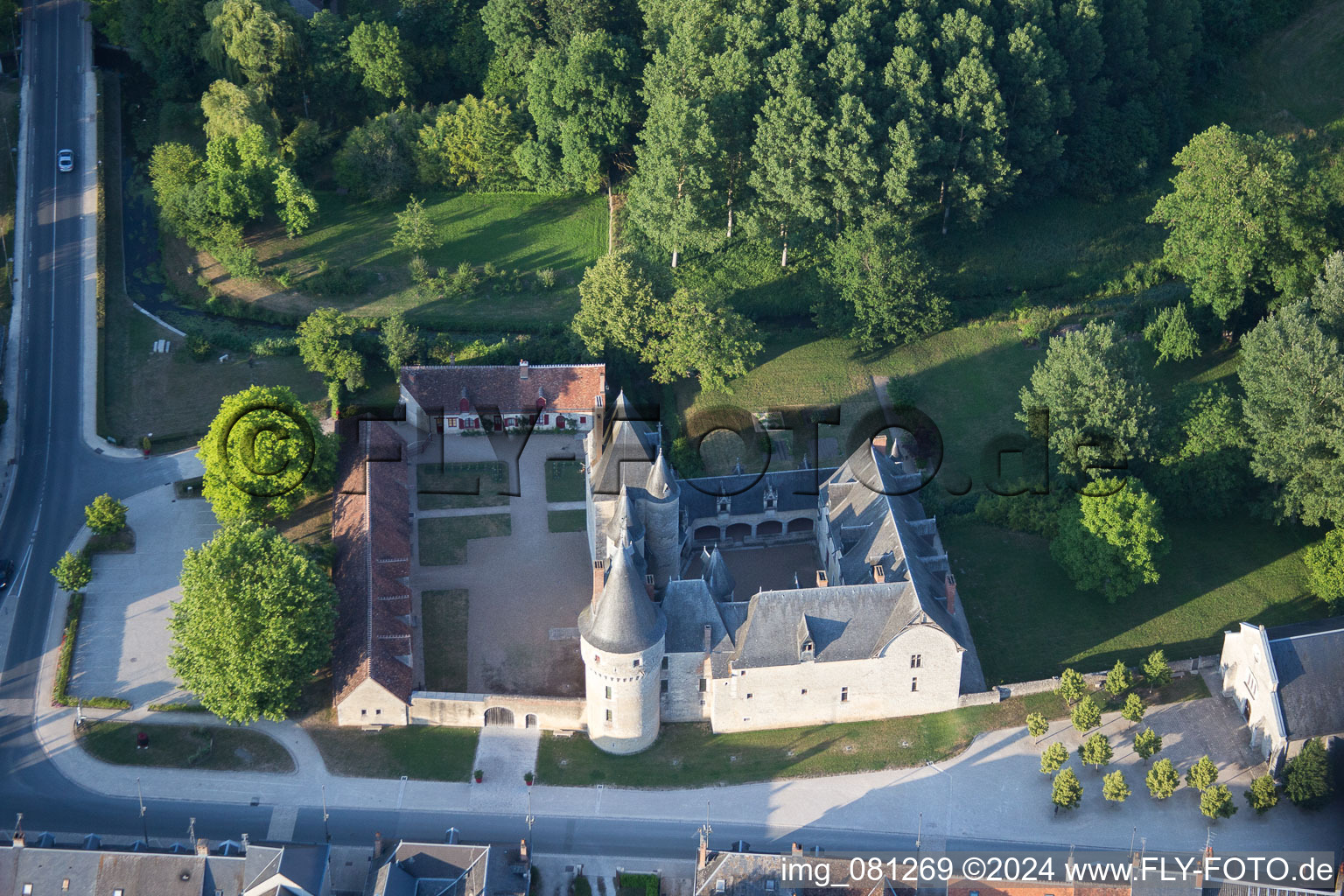 Fougères-sur-Bièvre dans le département Loir et Cher, France hors des airs