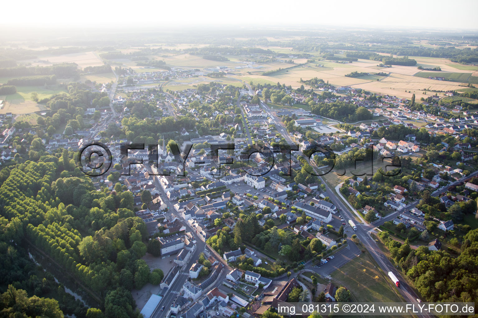 Cheverny dans le département Loir et Cher, France hors des airs