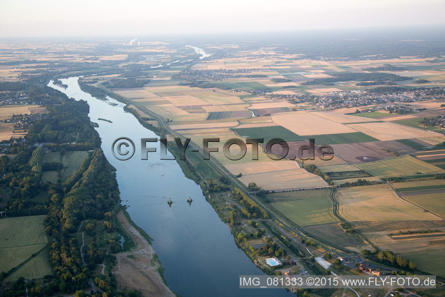 Vue aérienne de Loire à Vineuil/Loire à Vineuil dans le département Loir et Cher, France