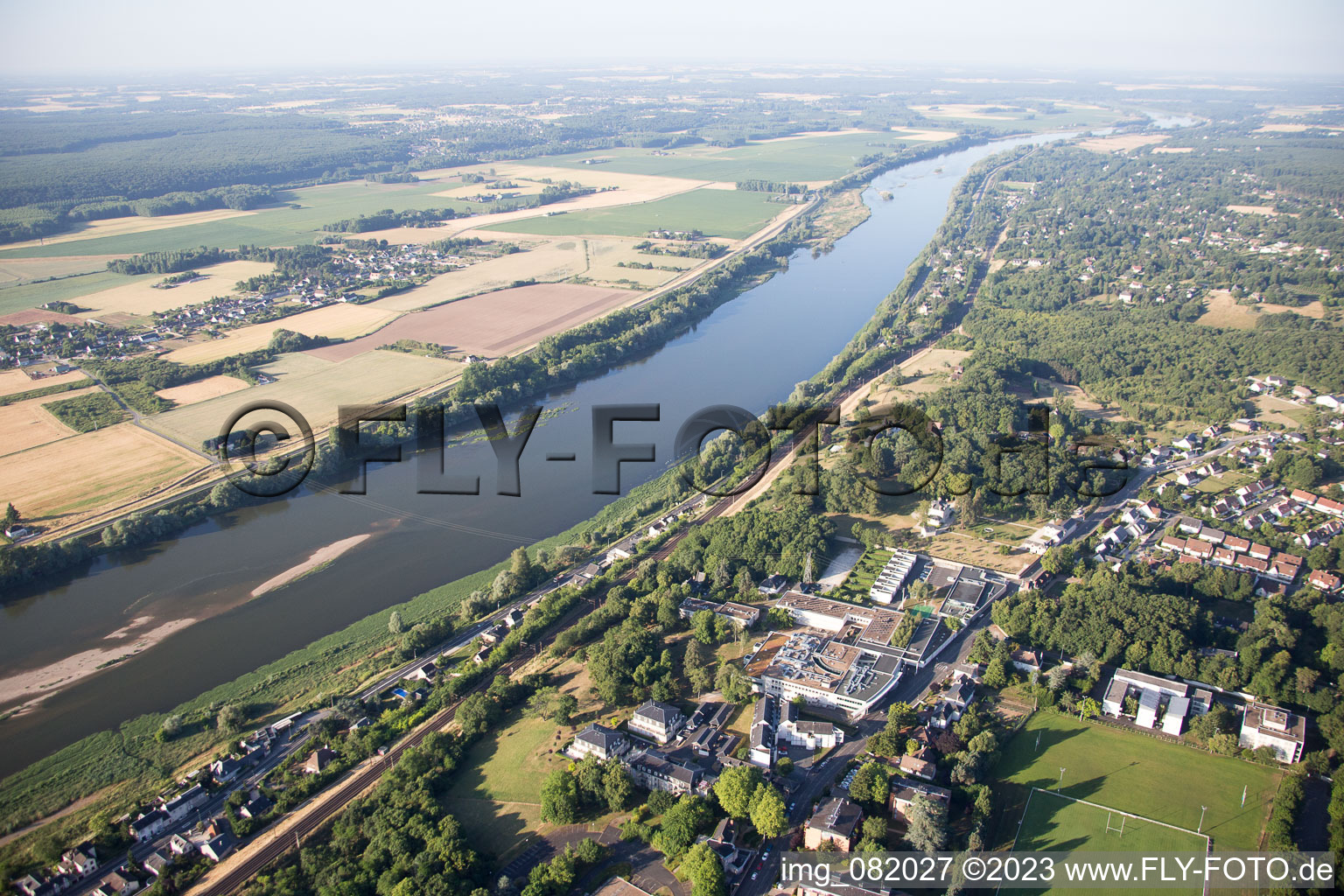 Image drone de Blois dans le département Loir et Cher, France