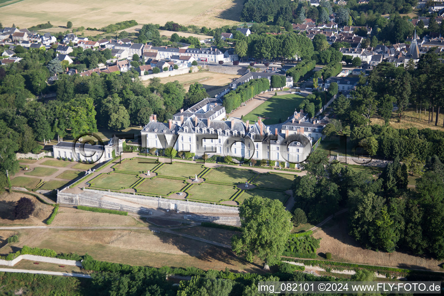 Menars dans le département Loir et Cher, France d'en haut