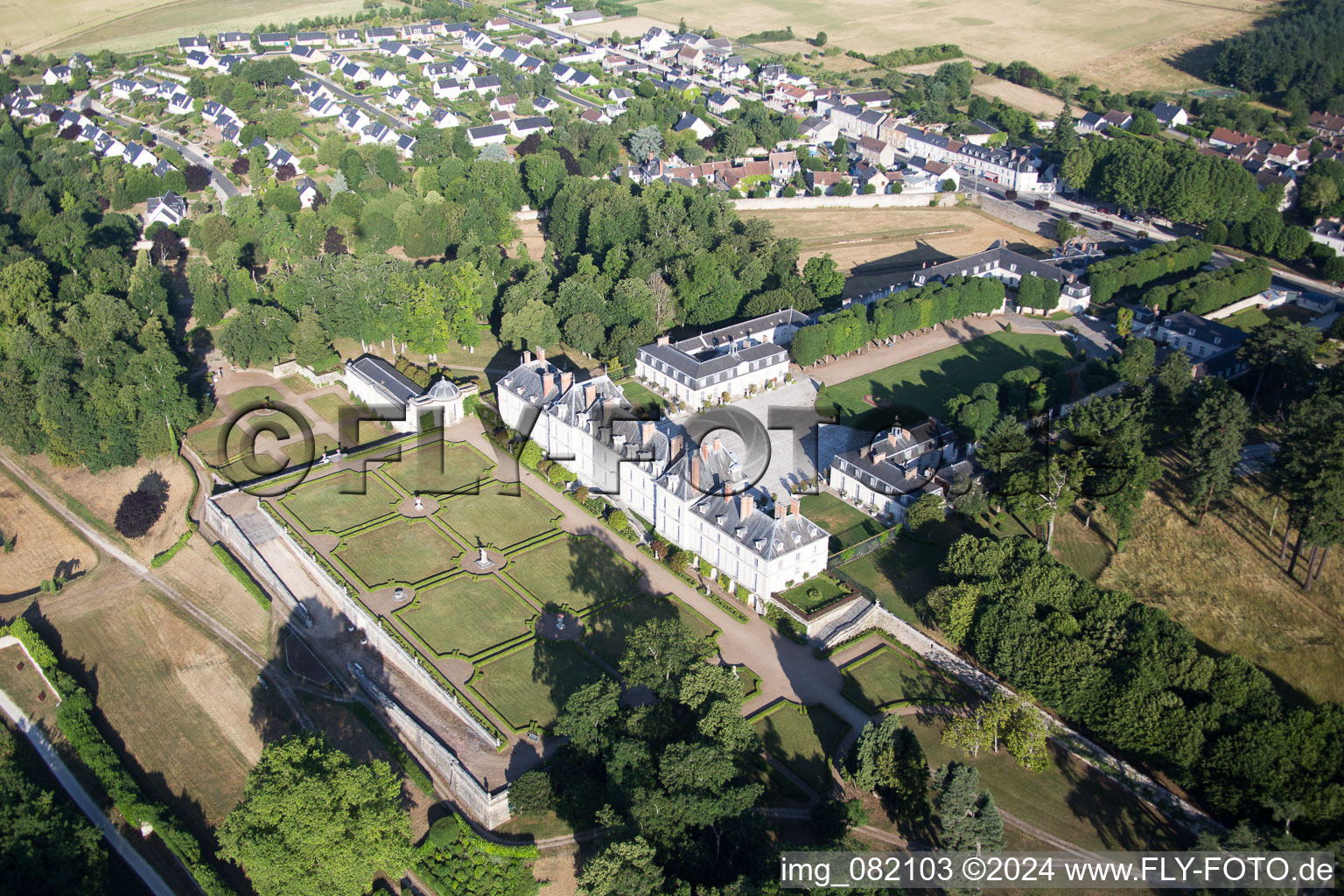 Menars dans le département Loir et Cher, France vue d'en haut