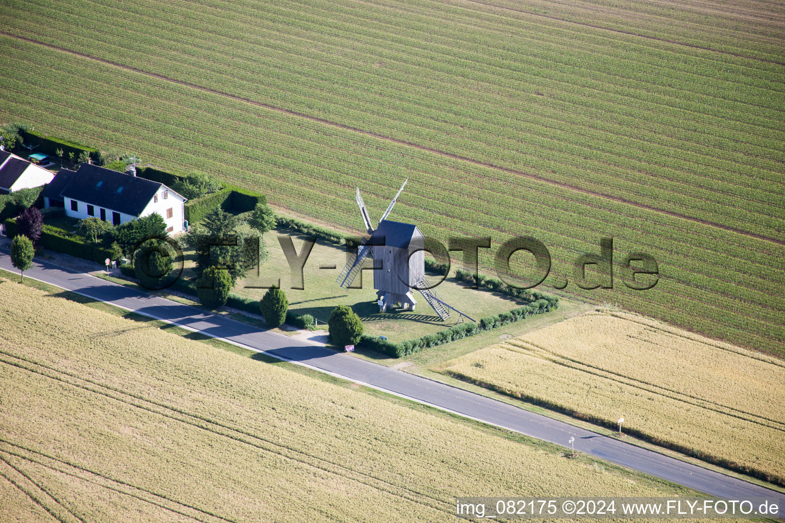 Photographie aérienne de Talcy dans le département Loir et Cher, France