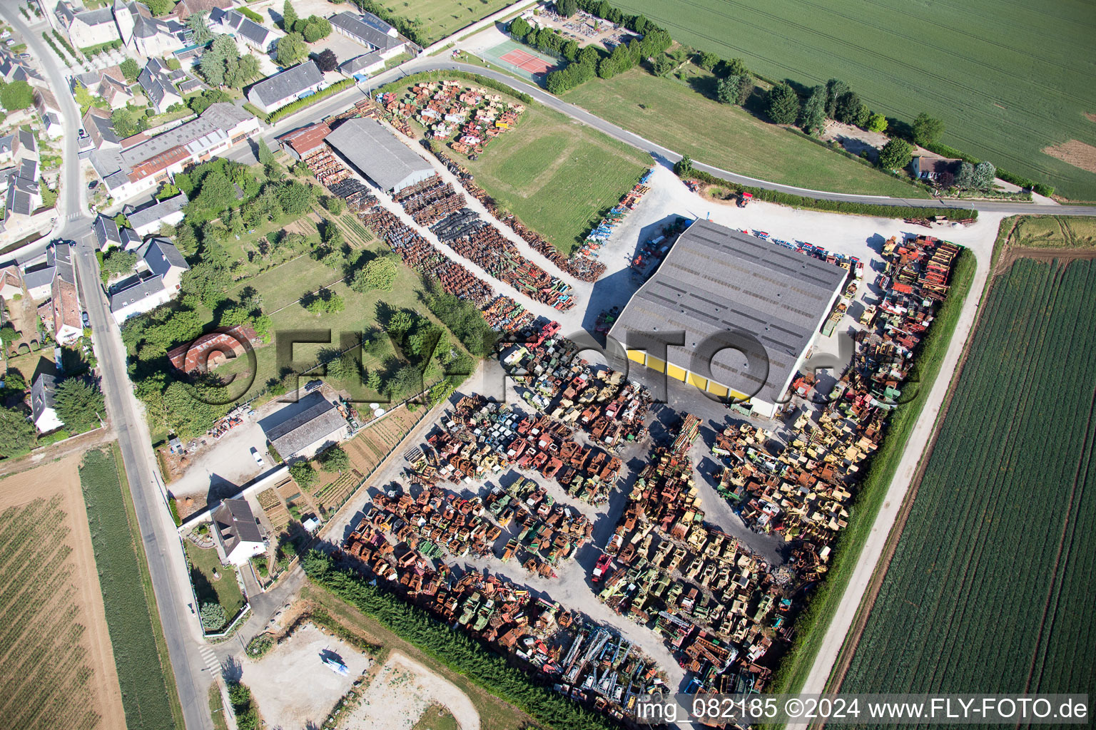 Talcy dans le département Loir et Cher, France vue du ciel