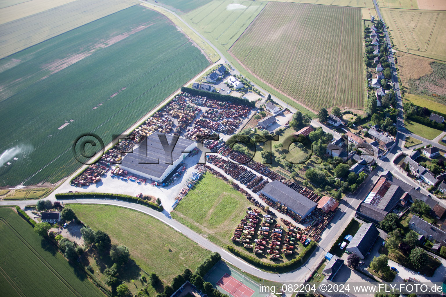 Talcy dans le département Loir et Cher, France vue d'en haut