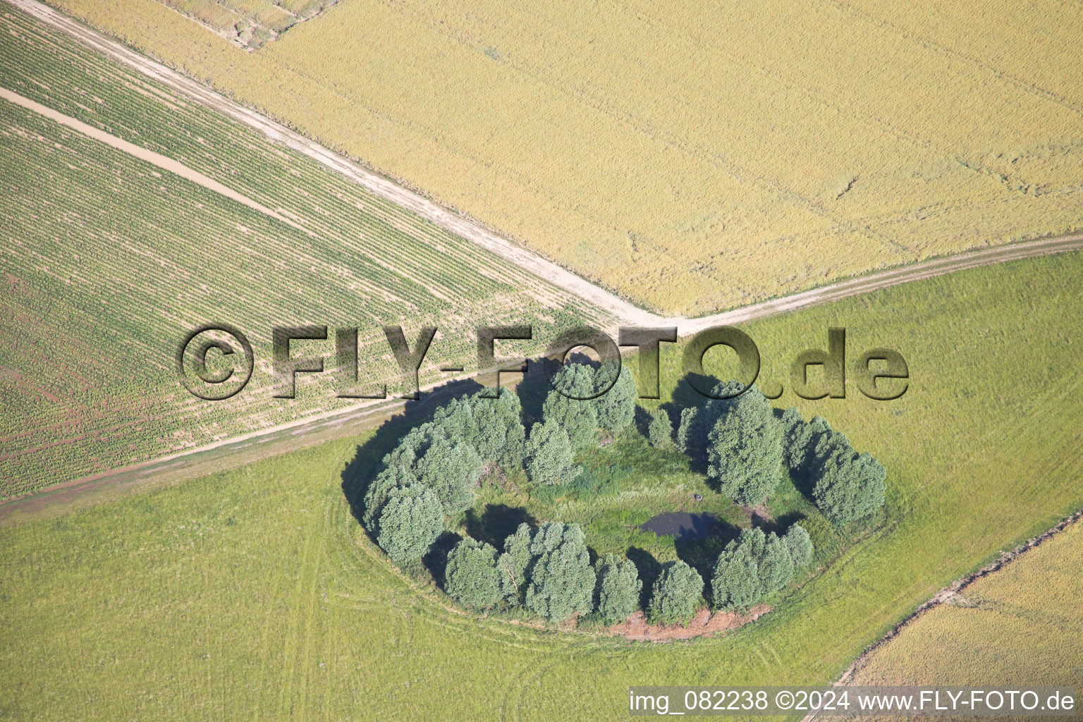 Vue aérienne de Rhodon dans le département Loir et Cher, France