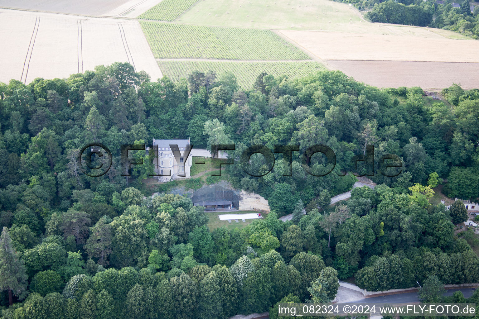 Nazelles-Négron dans le département Indre et Loire, France vue d'en haut