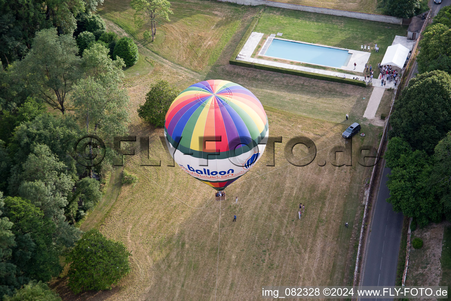 Nazelles-Négron dans le département Indre et Loire, France vue du ciel