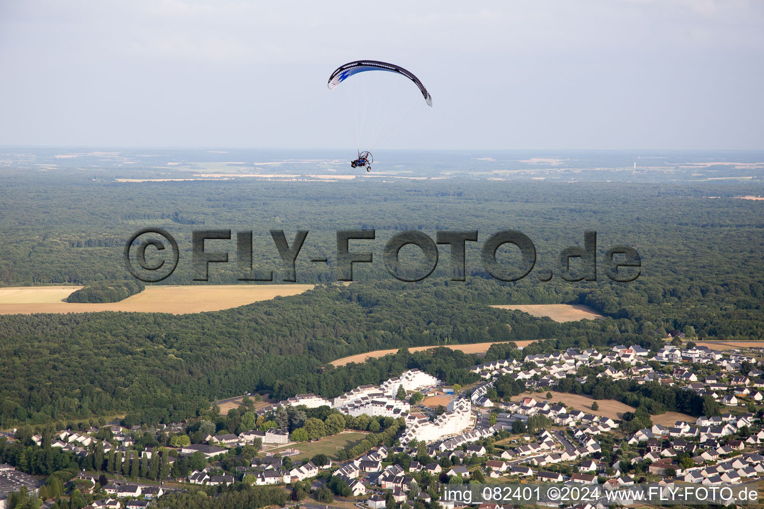 Amboise dans le département Indre et Loire, France vue du ciel