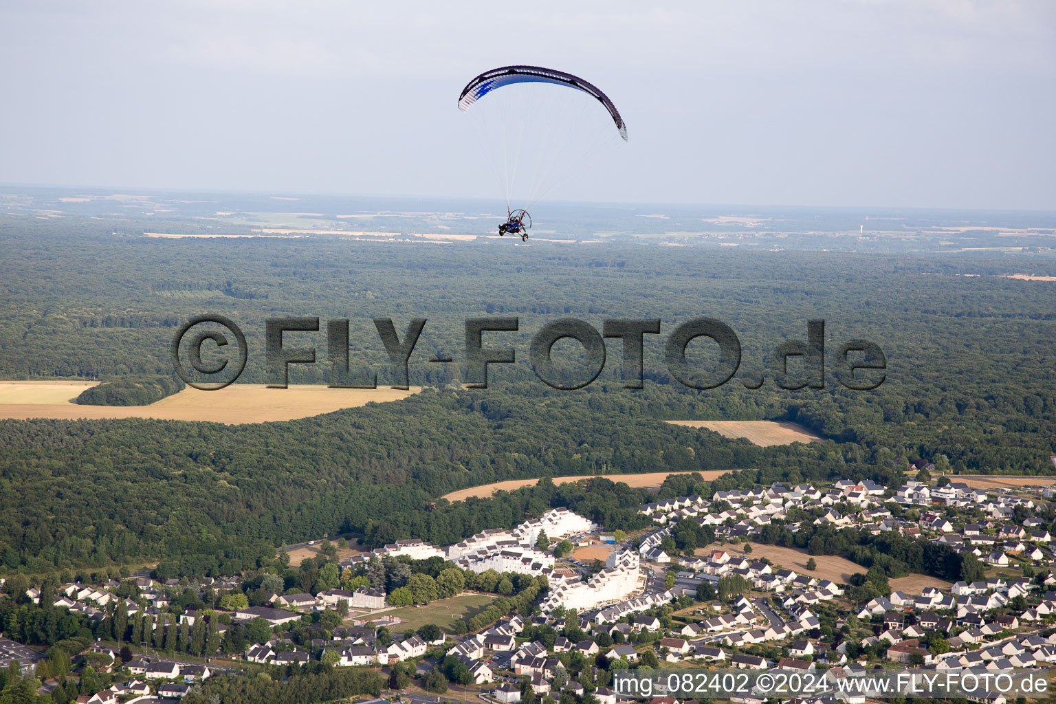 Enregistrement par drone de Amboise dans le département Indre et Loire, France