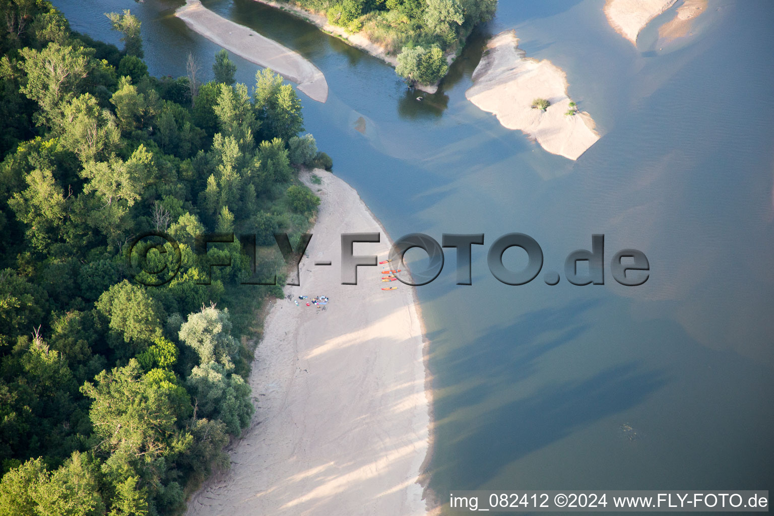 Vue aérienne de Limeray dans le département Indre et Loire, France