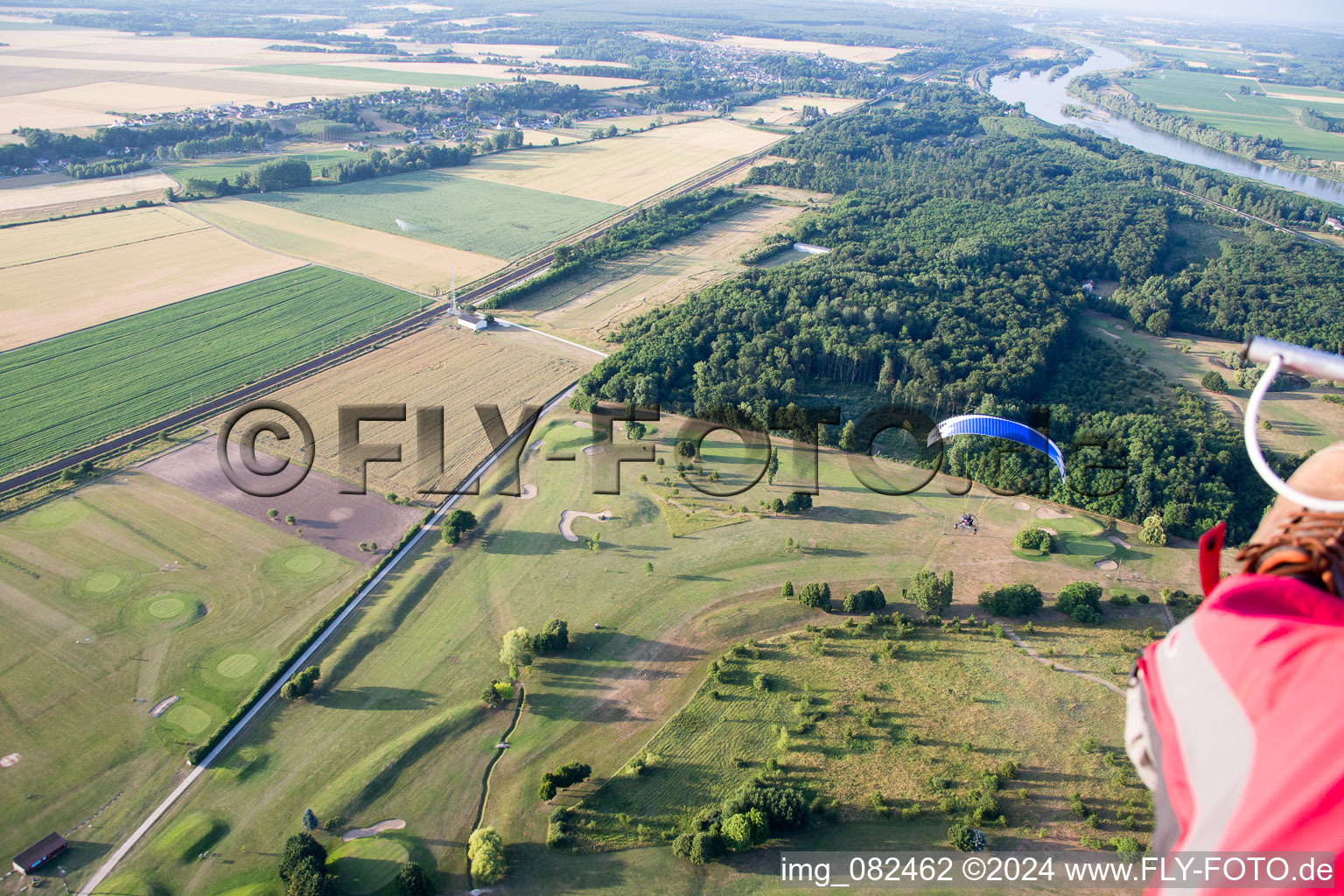 Photographie aérienne de Golf à la carte à Chouzy-sur-Cisse dans le département Loir et Cher, France