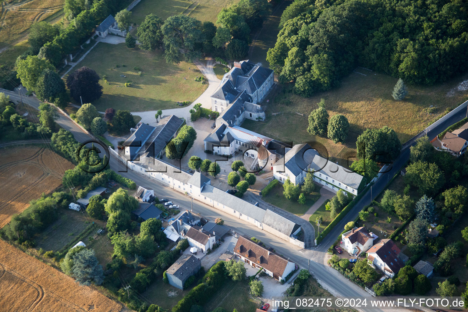 Candé-sur-Beuvron dans le département Loir et Cher, France hors des airs