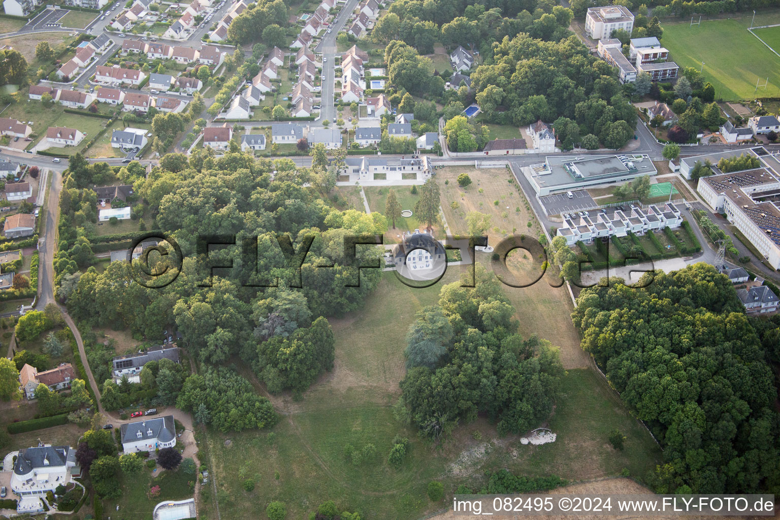 Blois dans le département Loir et Cher, France hors des airs