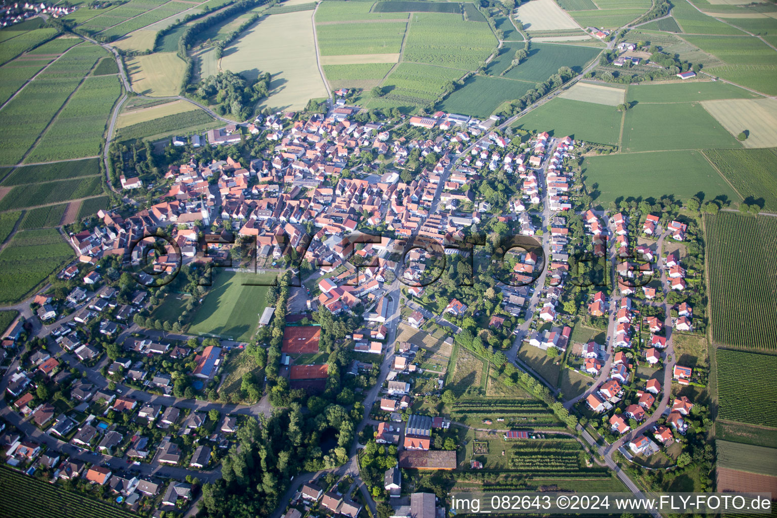 Quartier Mörzheim in Landau in der Pfalz dans le département Rhénanie-Palatinat, Allemagne vu d'un drone