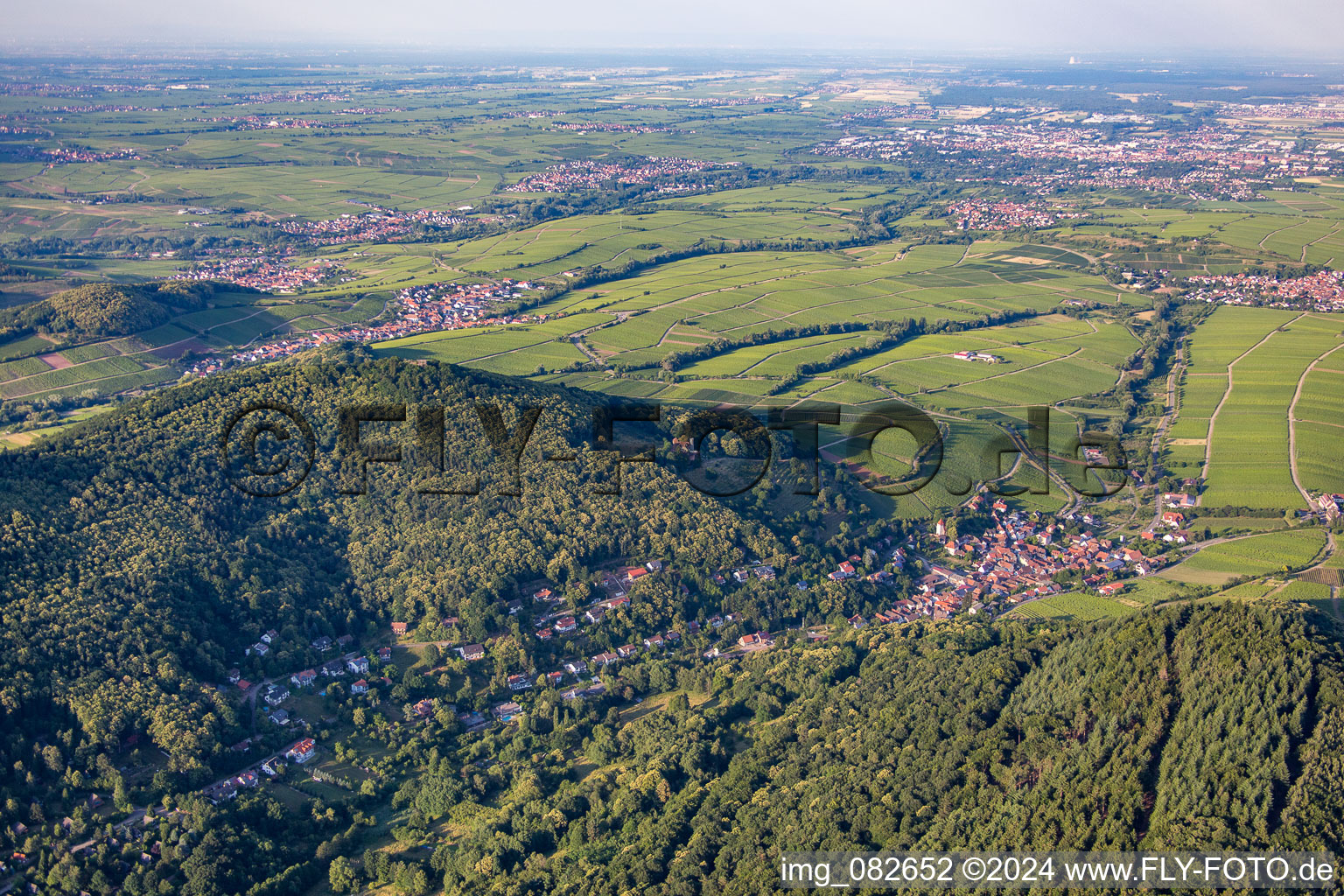 Eschbach dans le département Rhénanie-Palatinat, Allemagne d'en haut