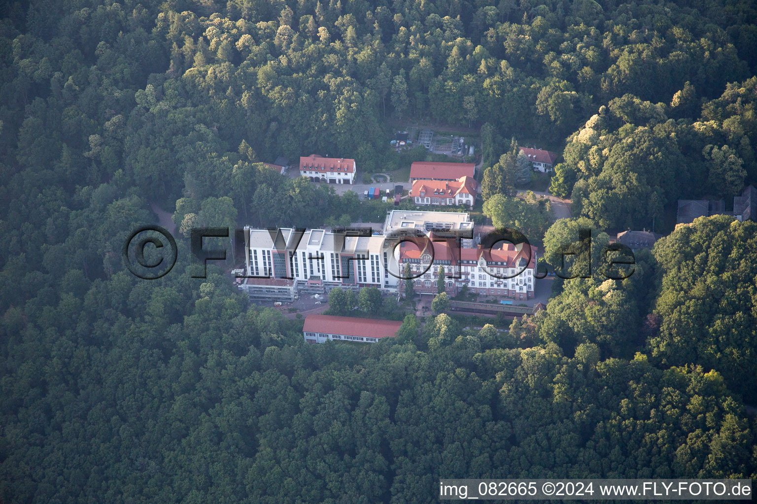 Clinique à Eußerthal dans le département Rhénanie-Palatinat, Allemagne d'en haut