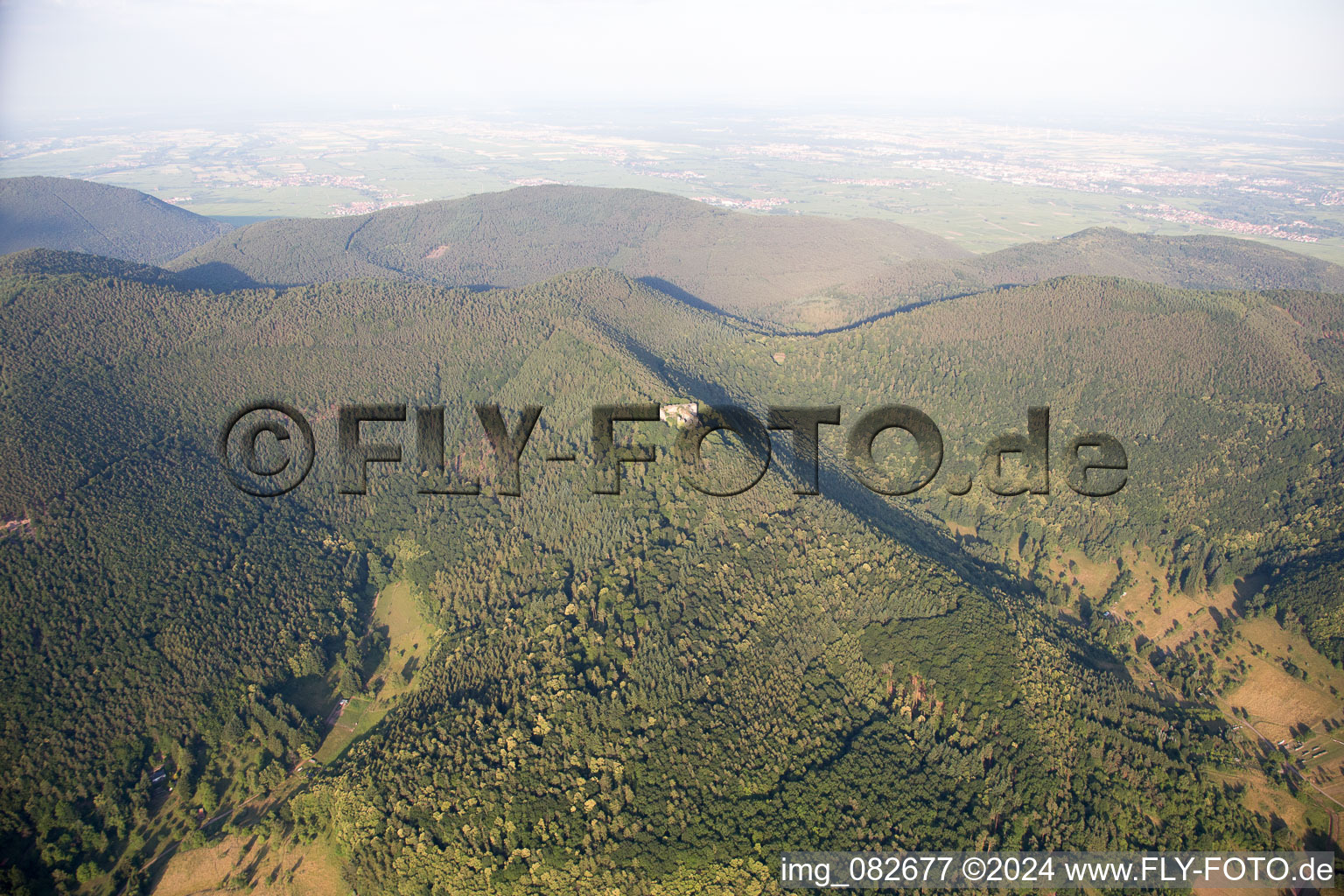 Photographie aérienne de Ramberg dans le département Rhénanie-Palatinat, Allemagne