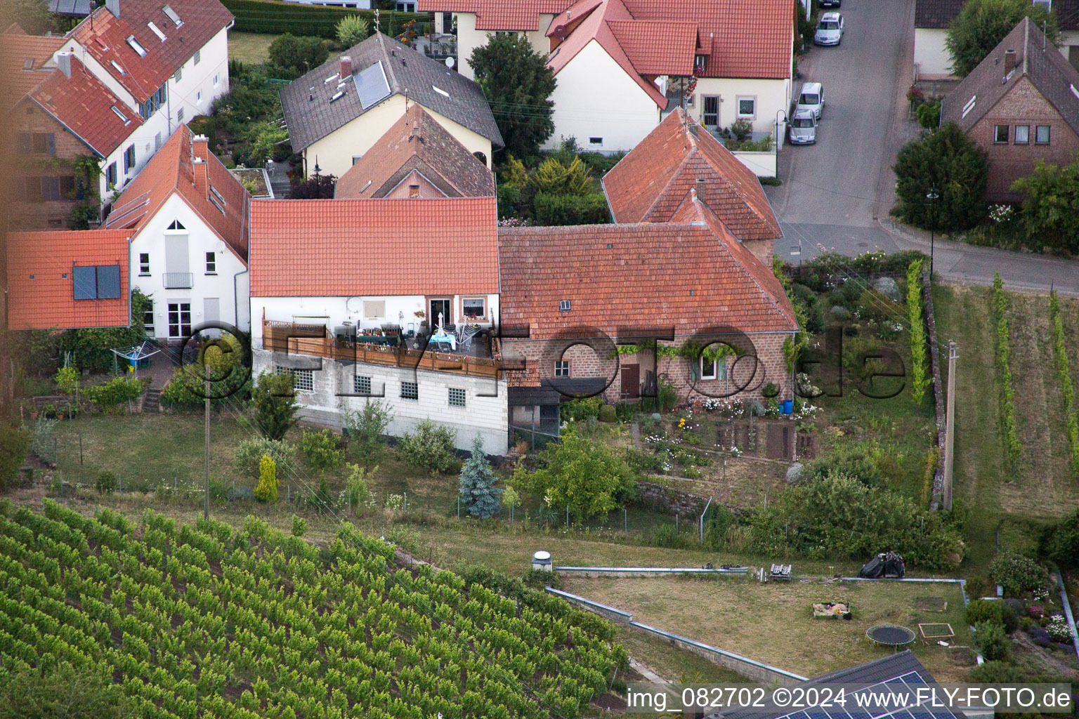 Vue aérienne de Weyher in der Pfalz dans le département Rhénanie-Palatinat, Allemagne