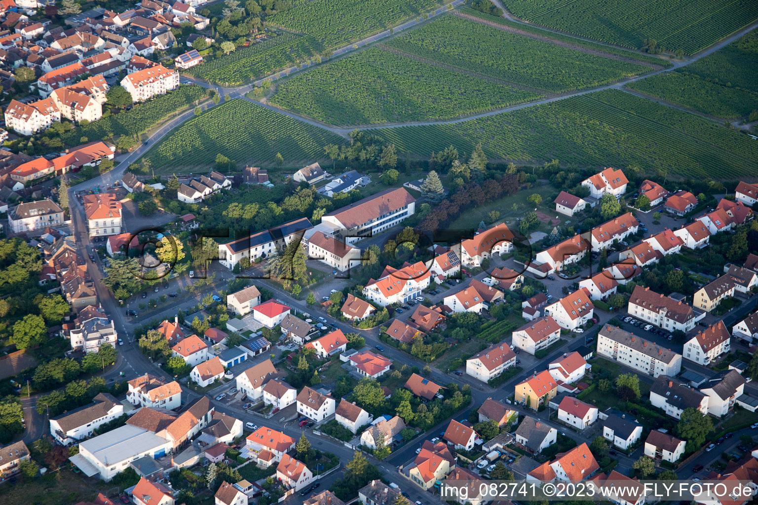 Enregistrement par drone de Edenkoben dans le département Rhénanie-Palatinat, Allemagne