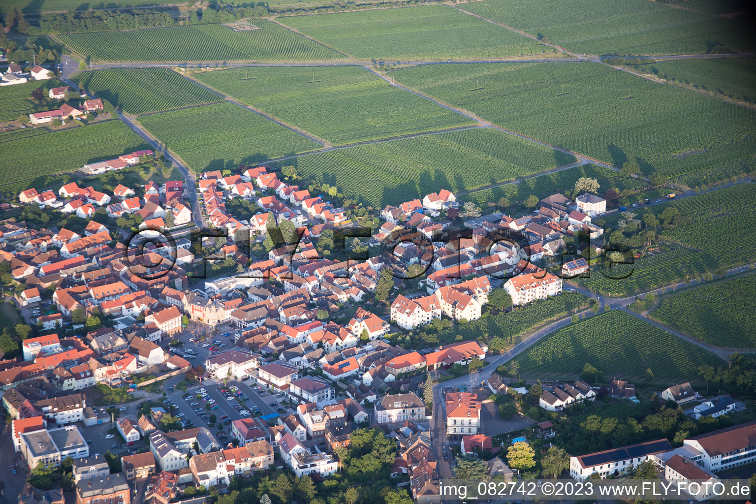 Image drone de Edenkoben dans le département Rhénanie-Palatinat, Allemagne