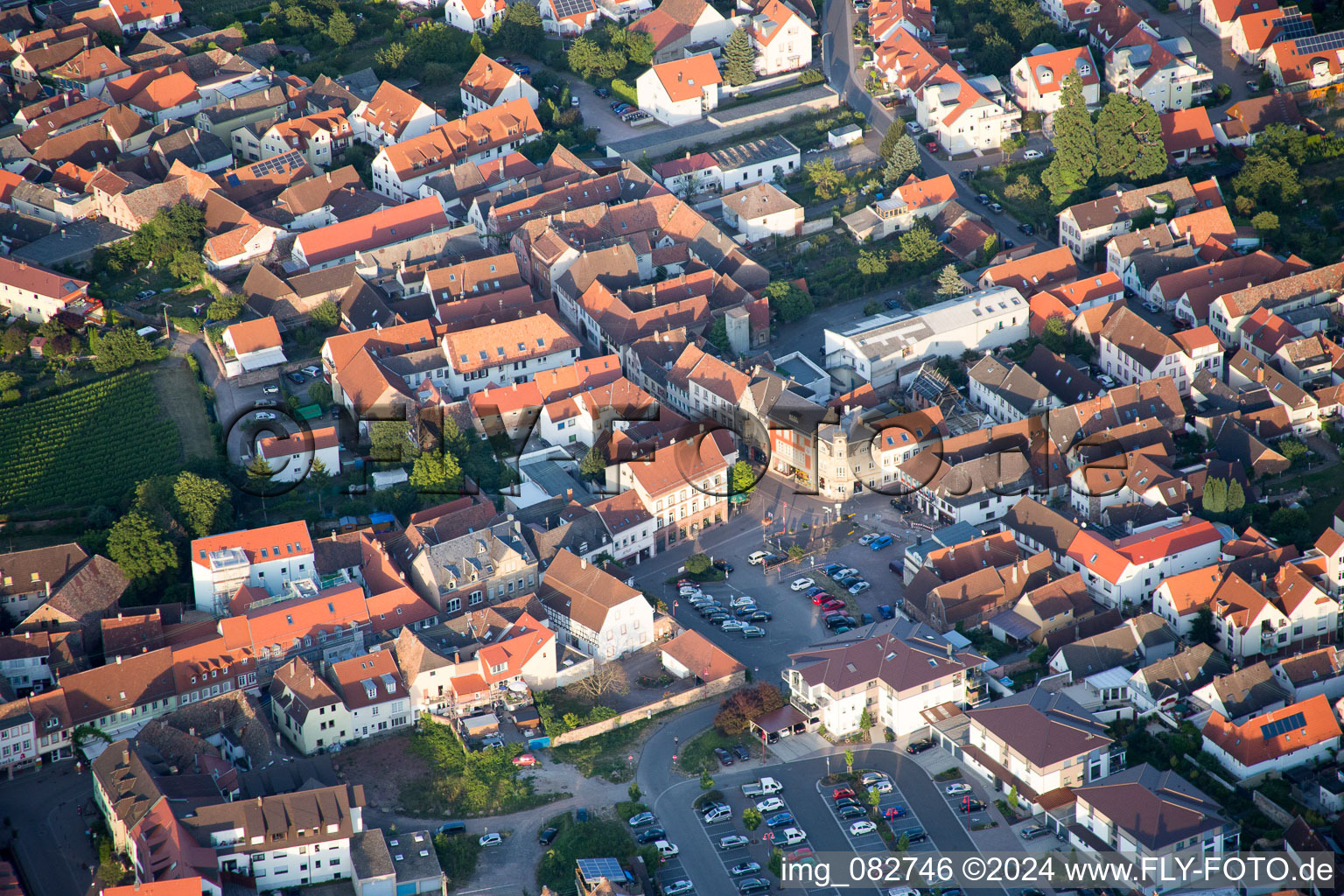 Vue aérienne de Edenkoben dans le département Rhénanie-Palatinat, Allemagne