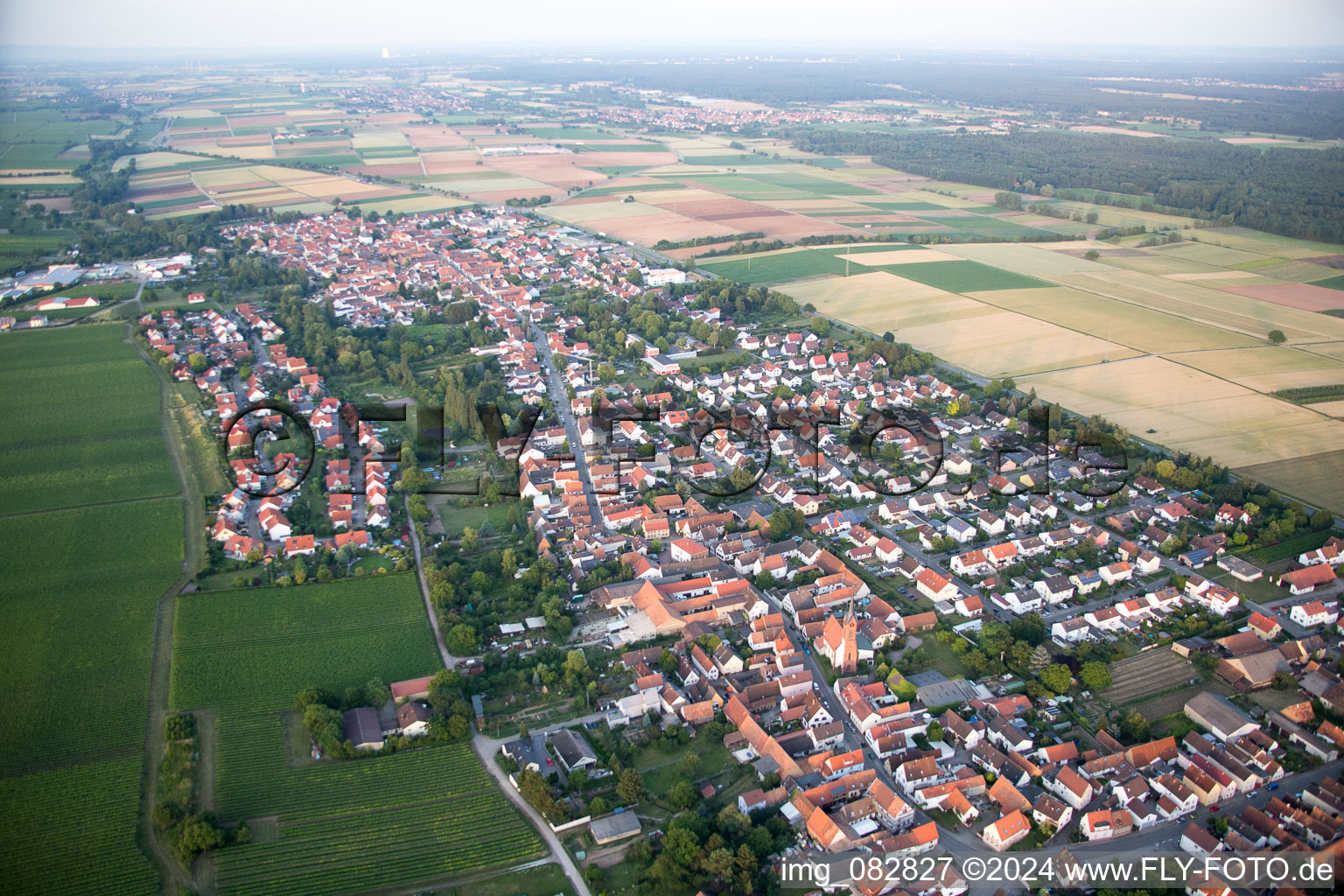 Photographie aérienne de Quartier Niederhochstadt in Hochstadt dans le département Rhénanie-Palatinat, Allemagne