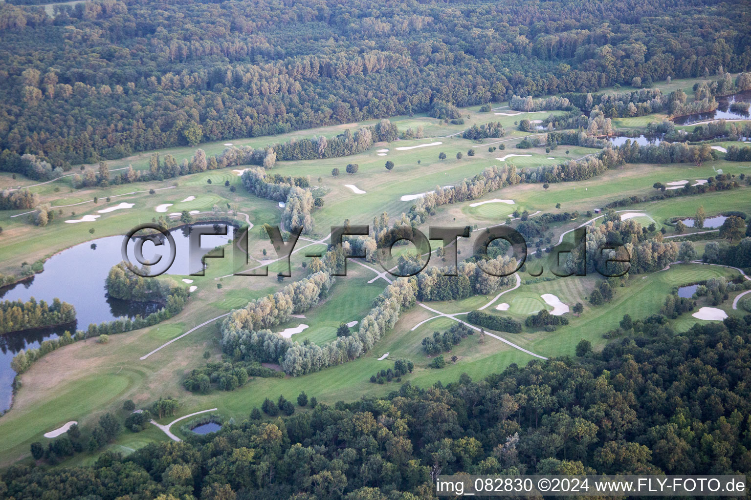 Photographie aérienne de Golf du Dreihof à Essingen dans le département Rhénanie-Palatinat, Allemagne