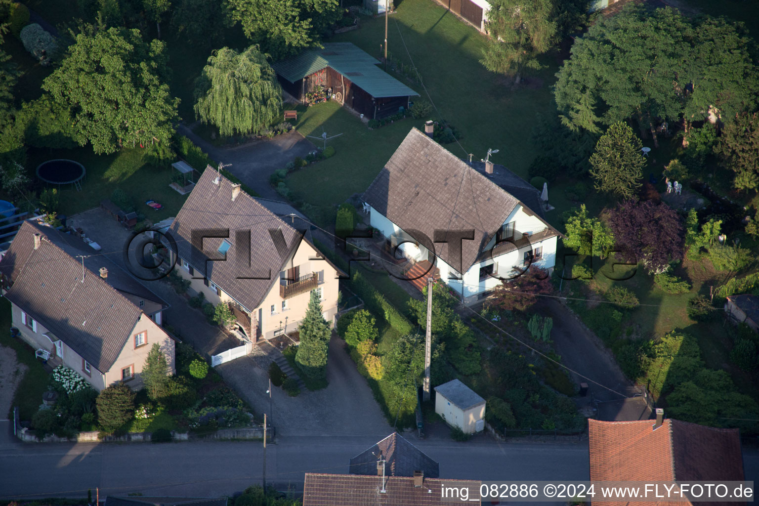 Scheibenhard dans le département Bas Rhin, France d'un drone