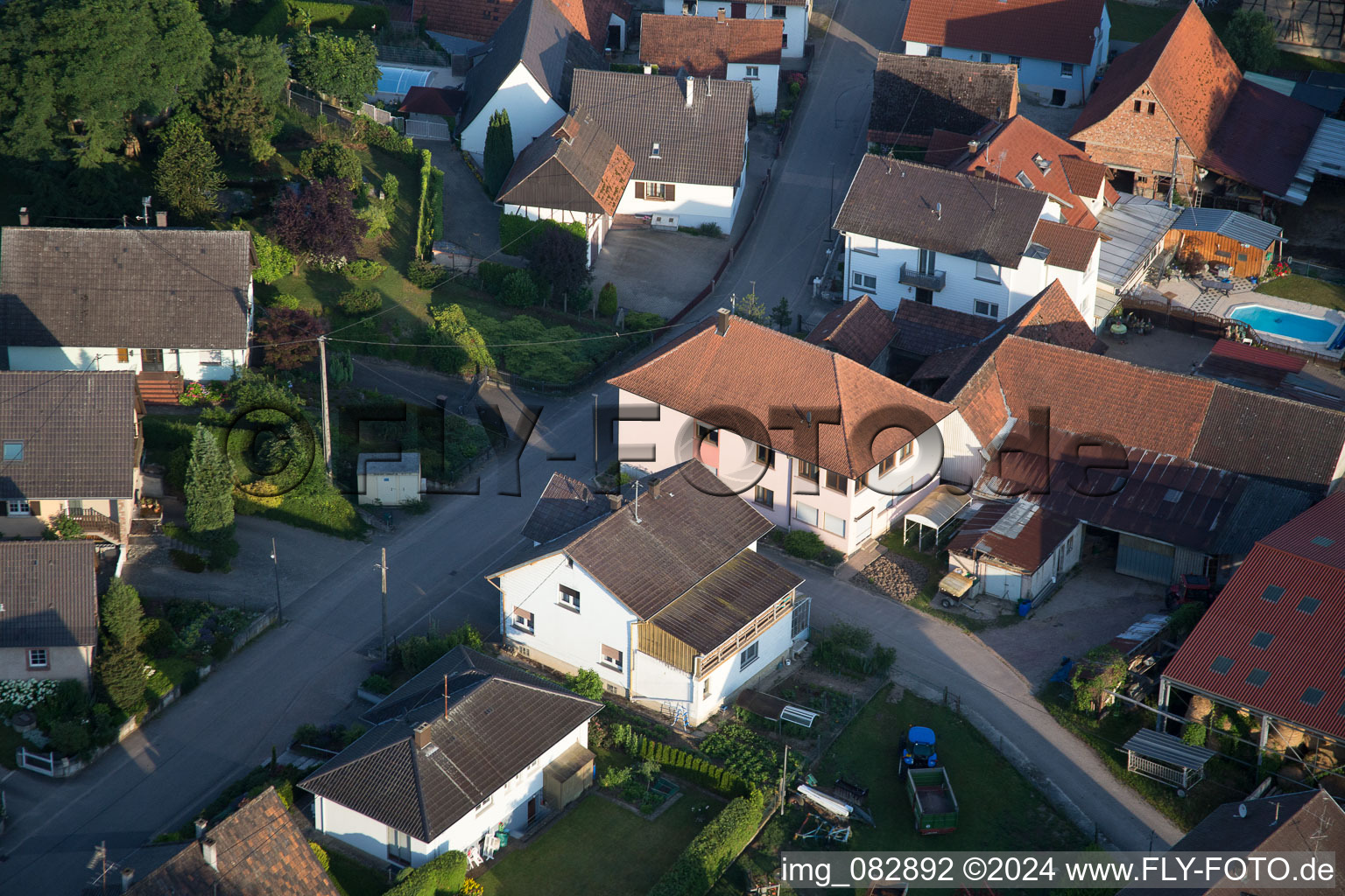 Scheibenhard dans le département Bas Rhin, France hors des airs