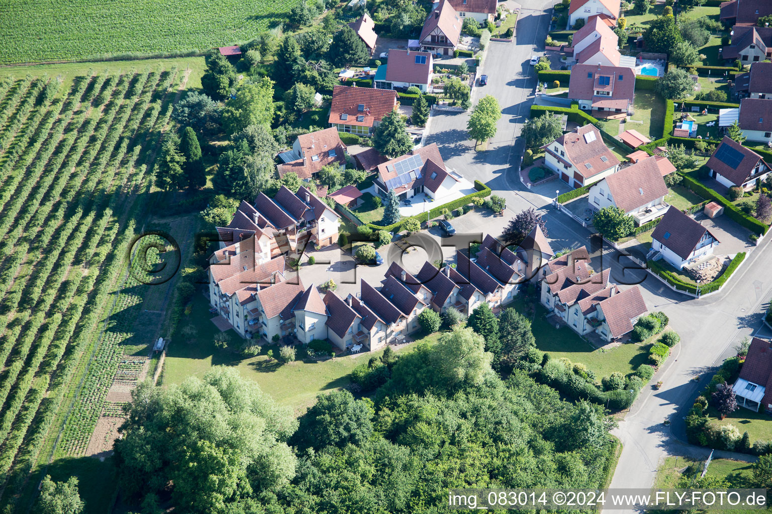 Wissembourg dans le département Bas Rhin, France hors des airs