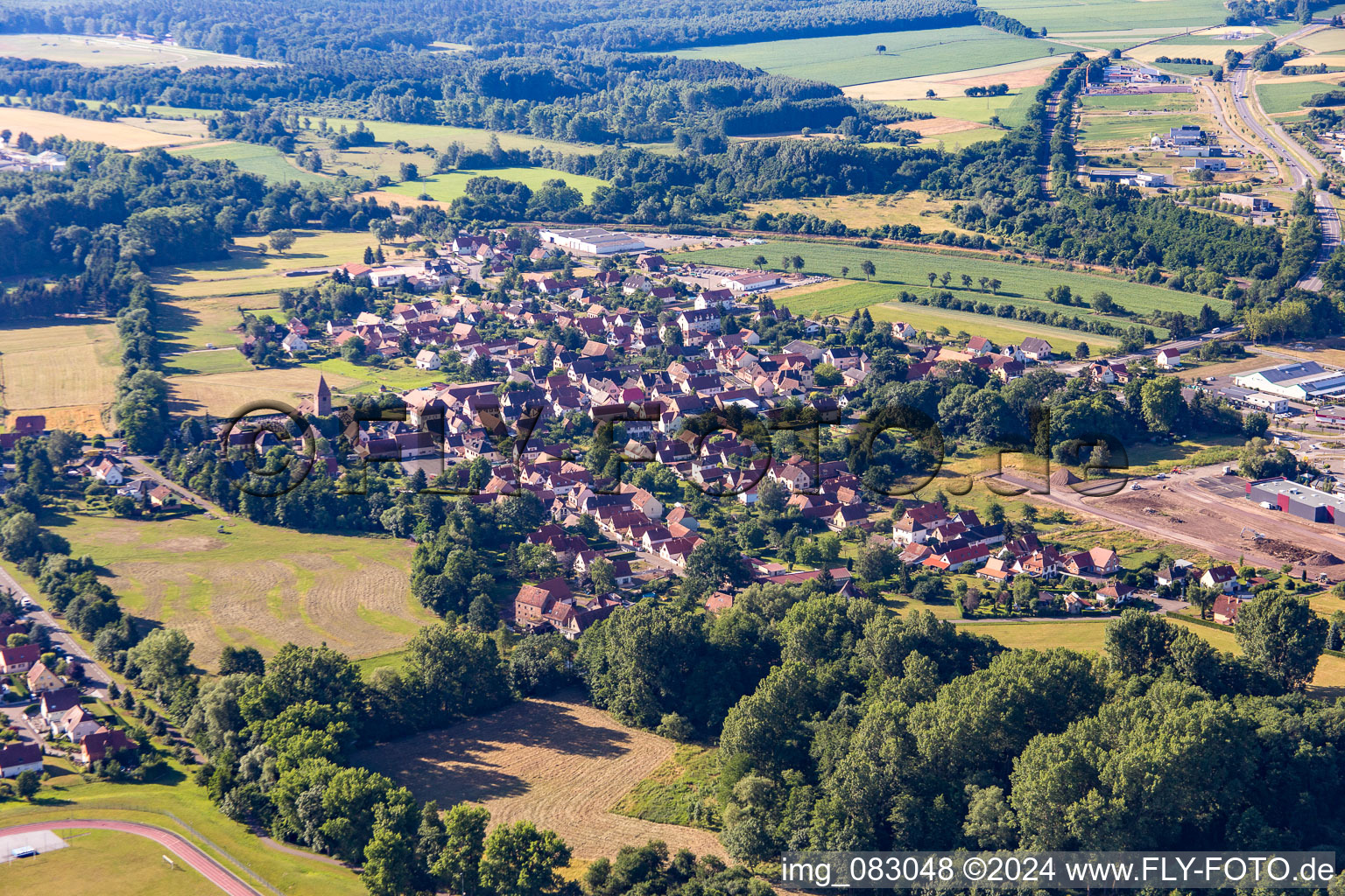 Photographie aérienne de Quartier Altenstadt in Wissembourg dans le département Bas Rhin, France