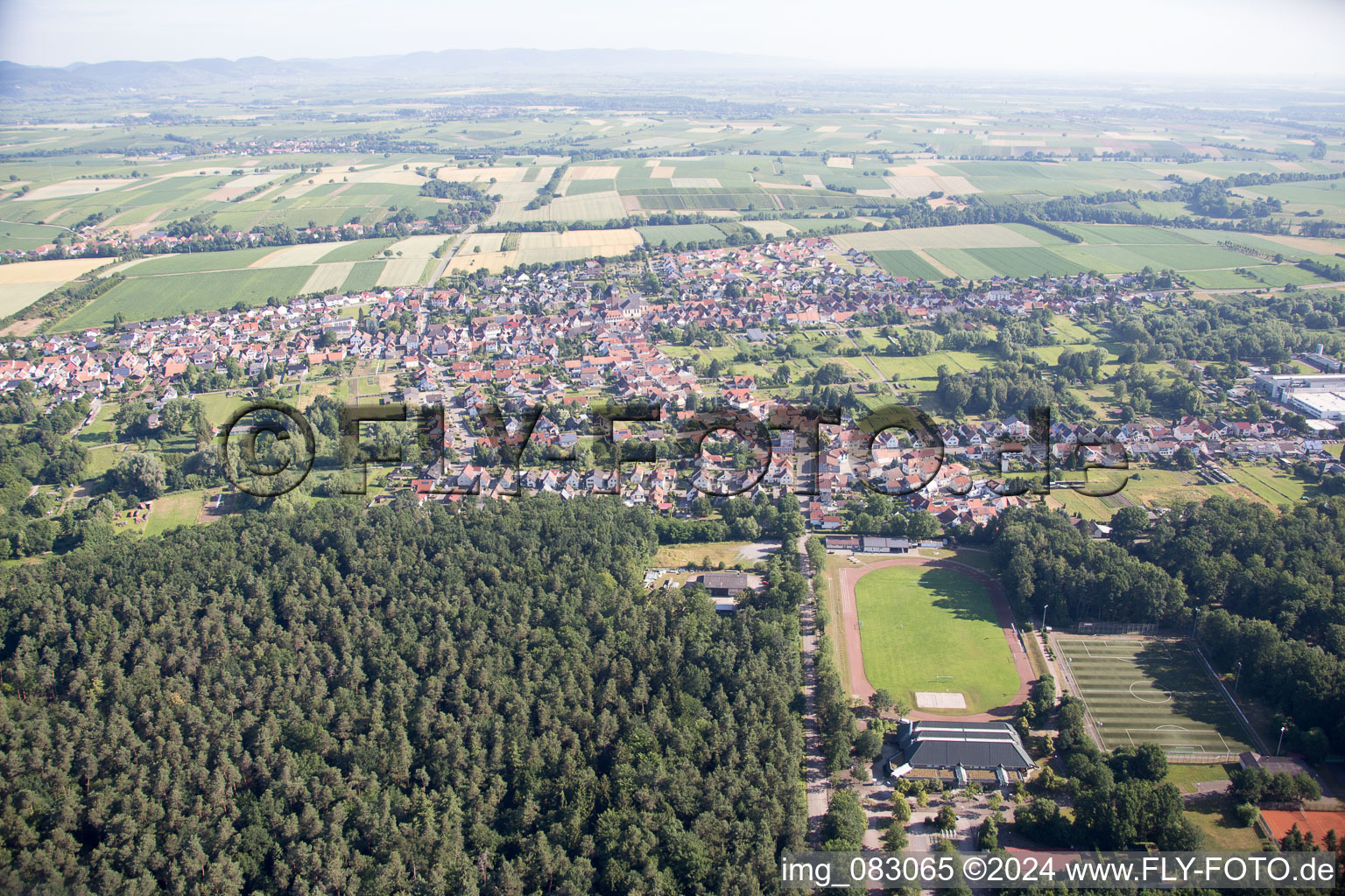 Photographie aérienne de Quartier Schaidt in Wörth am Rhein dans le département Rhénanie-Palatinat, Allemagne